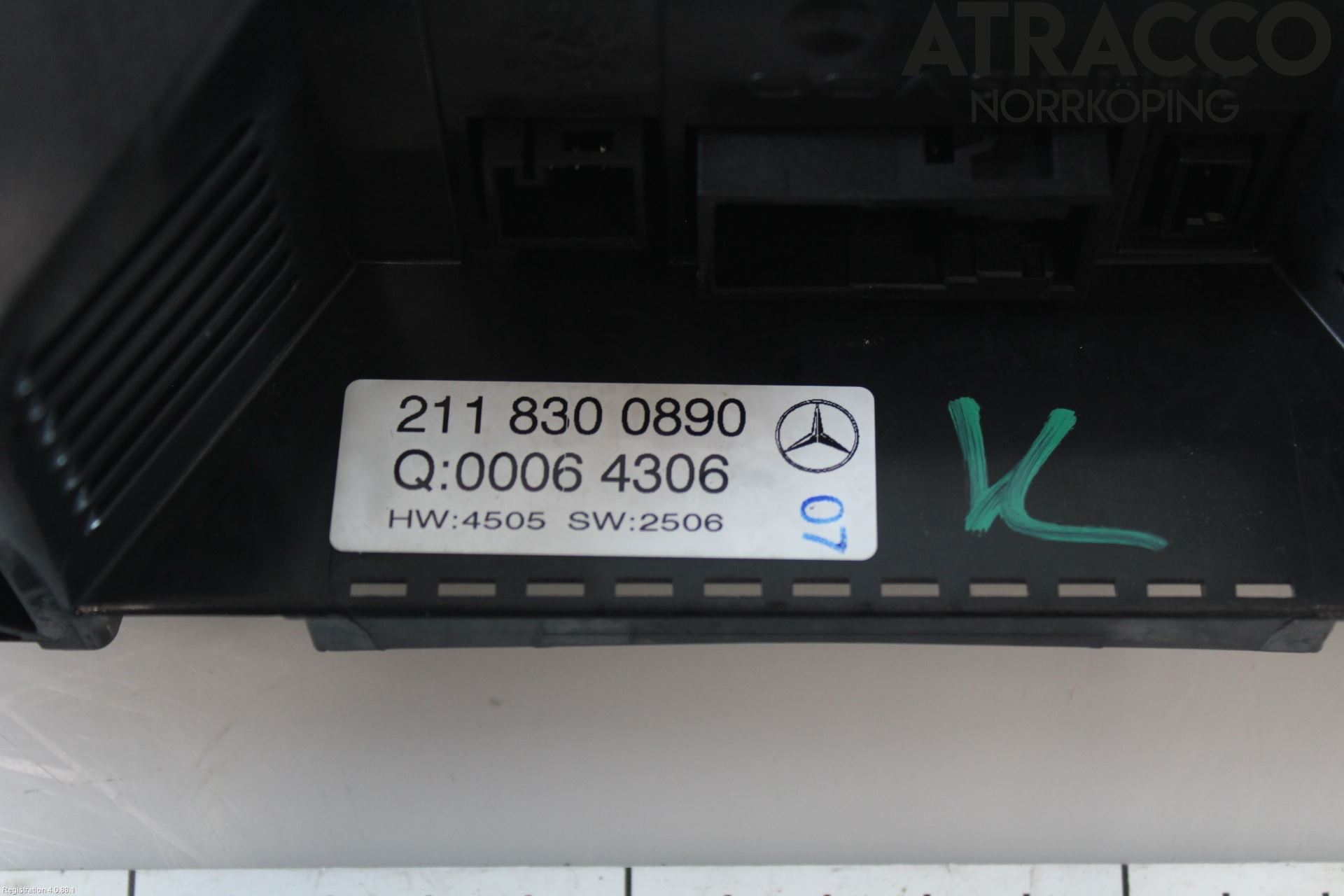 Mercedes-Benz MB E-KLASS (W211) 02-09 Värmereglage
