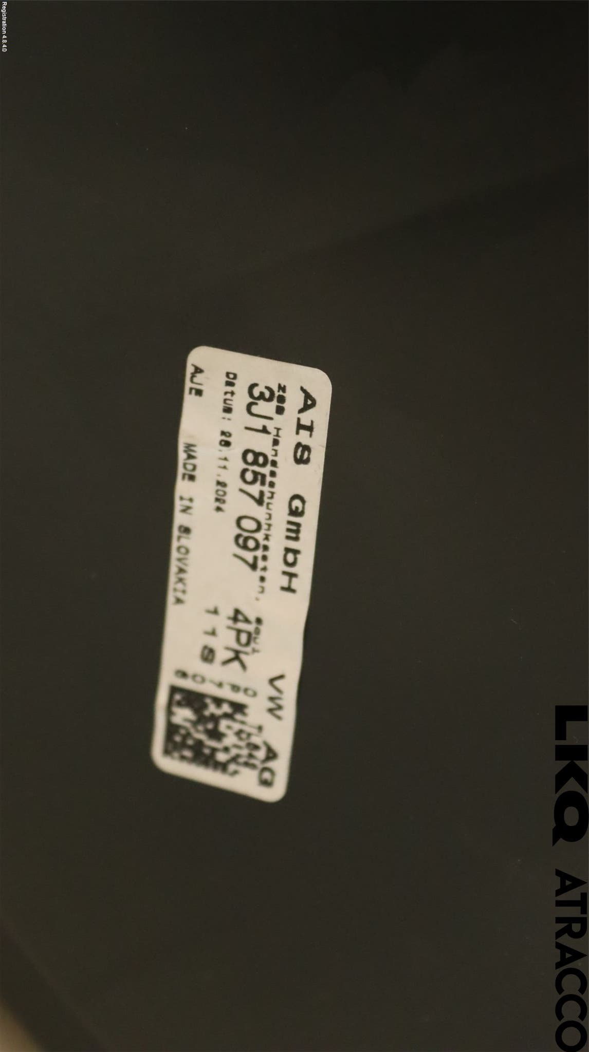 Alfa VW PASSAT 24- Handskfack