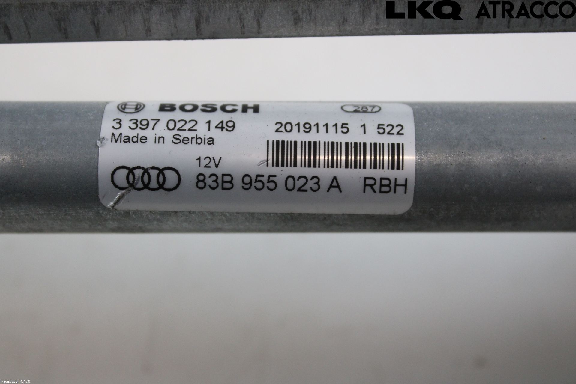 Audi Q3 F3 19- Torkarmekanism Vindruta