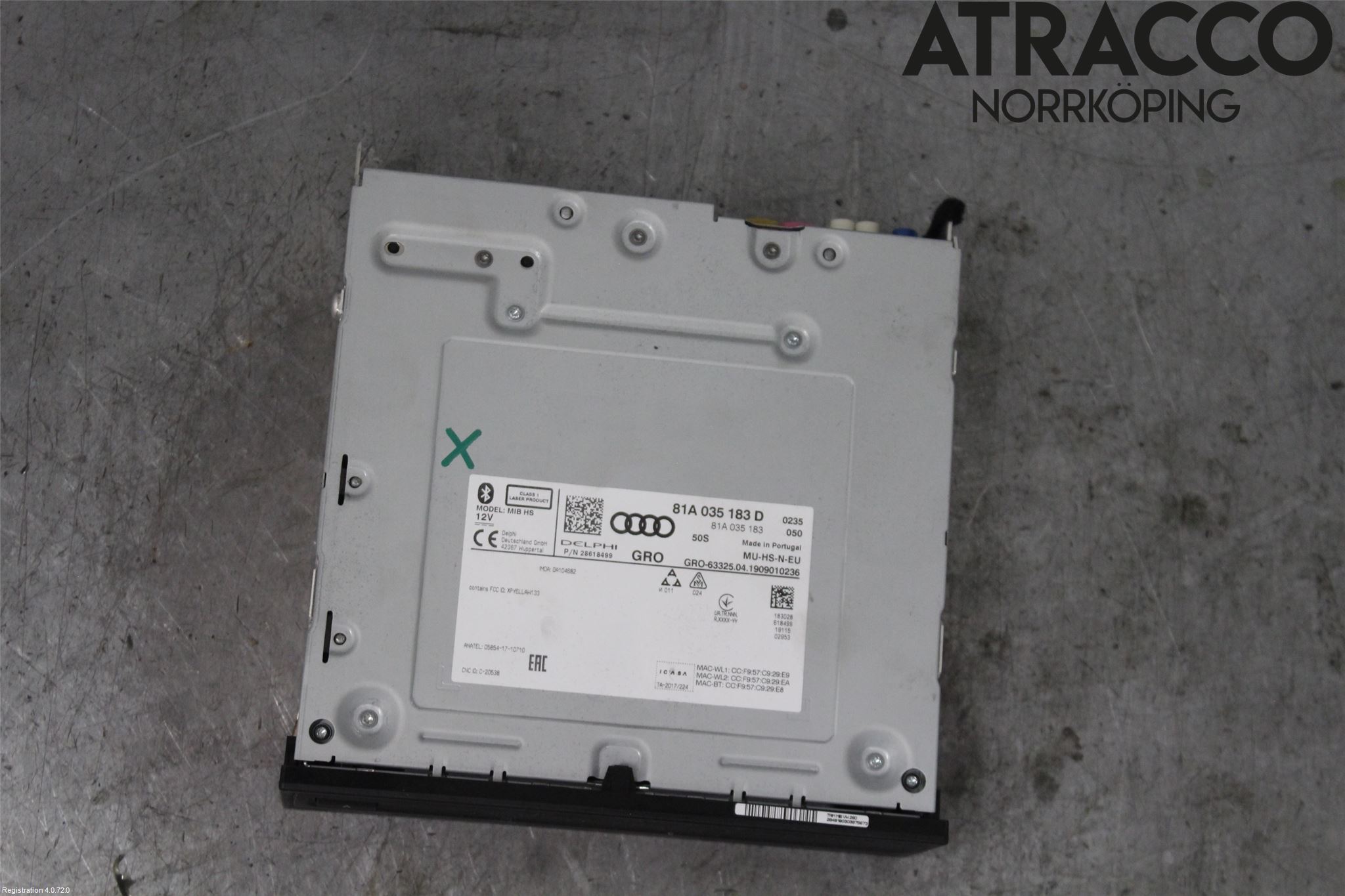 Audi A3/S3 8V 13-20 Cd Radio - Multimediapanel