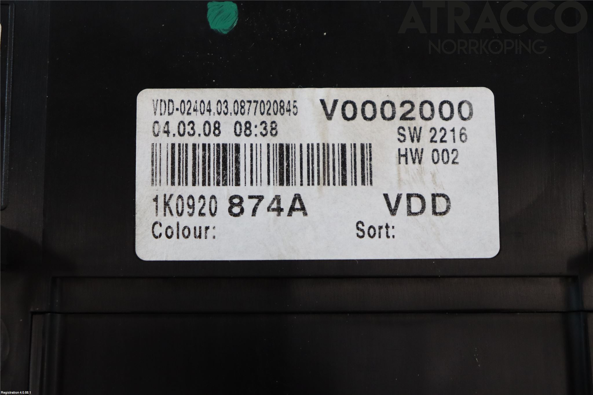 Volkswagen VW GOLF V 04-09 Instrument Komb