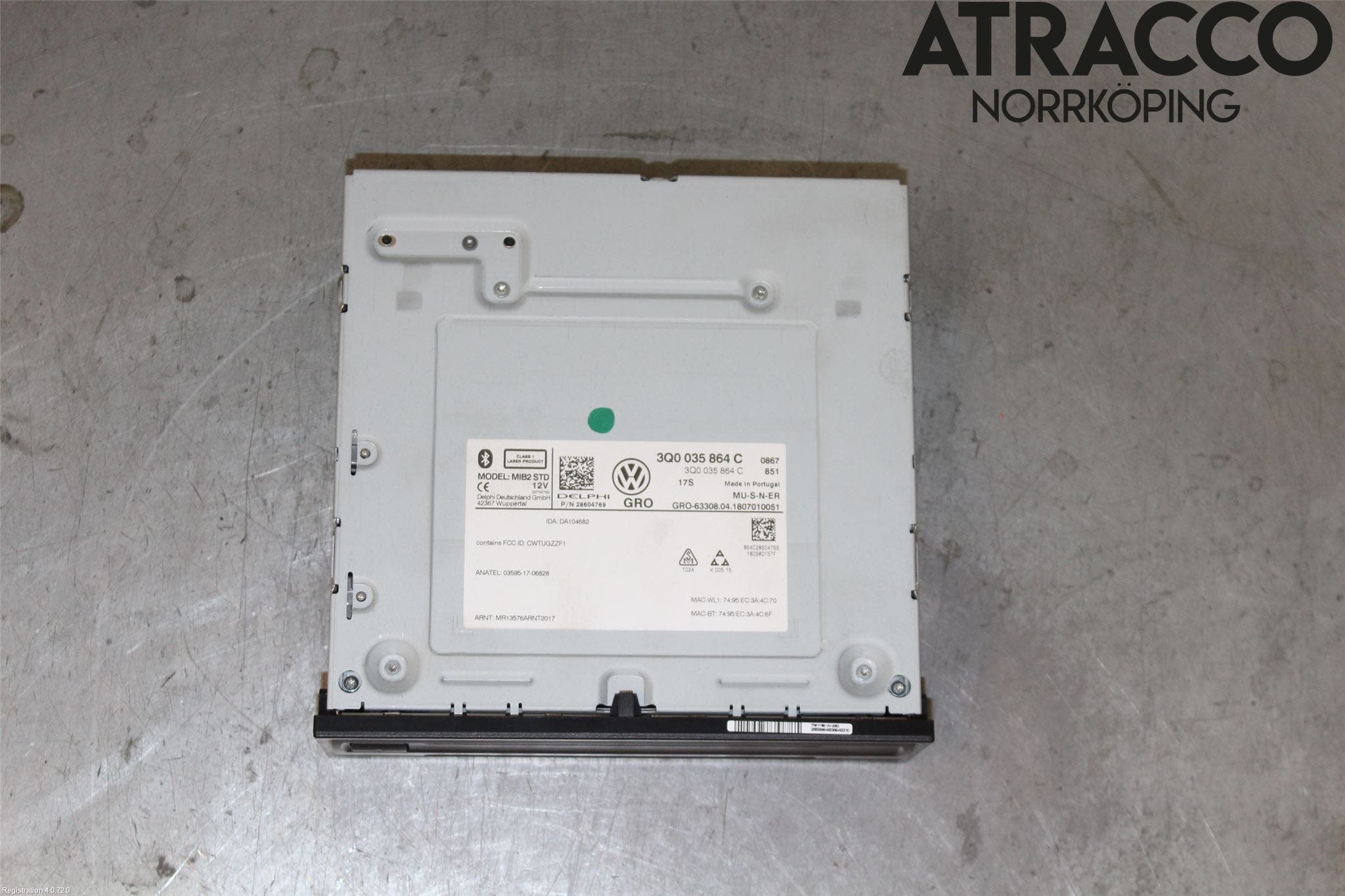 Volkswagen VW ARTEON 17- Cd Radio - Multimediapanel