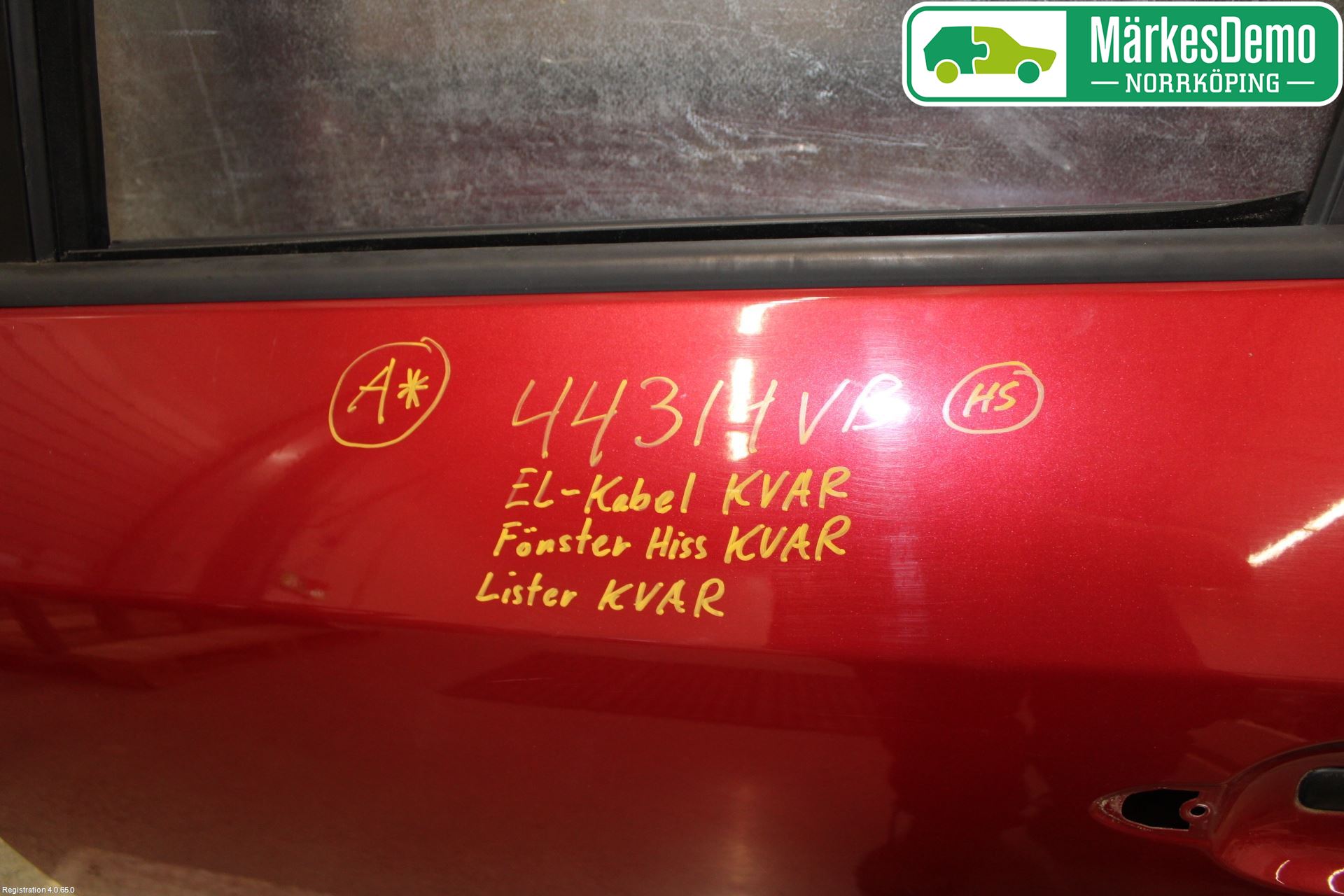 Renault MEGANE III 09-15 Dörr Bak Vänster