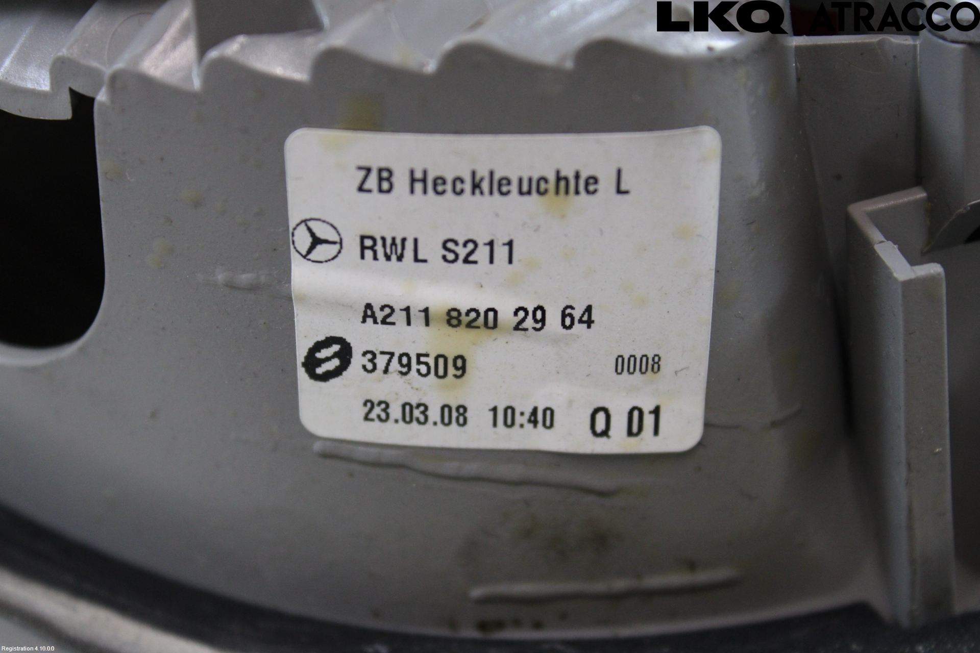 Mercedes-Benz MB E-KLASS (W211) 02-09 Bakljus Lucka Vä