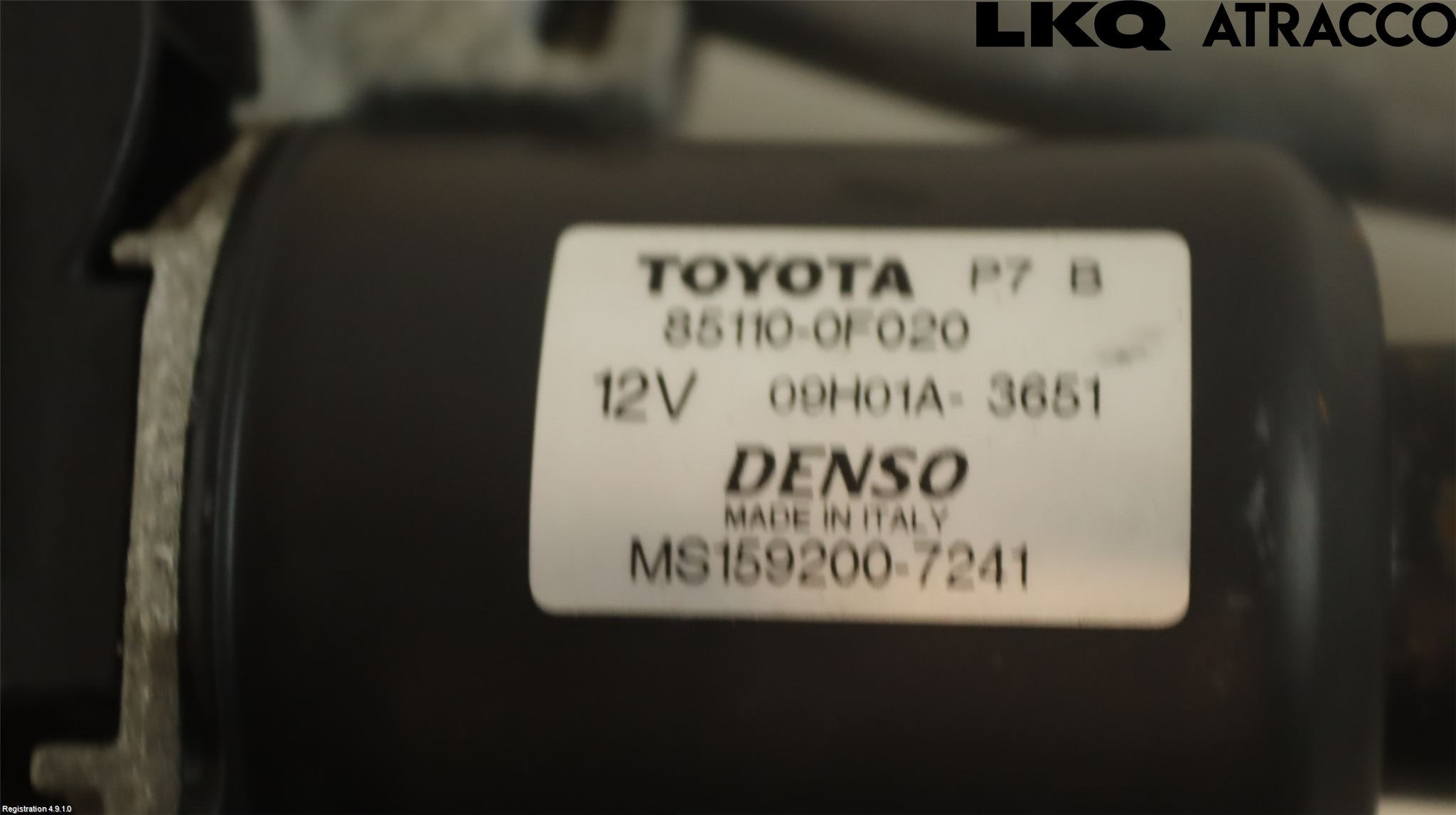 Toyota COROLLA VERSO 04-07 Torkarmekanism Vindruta