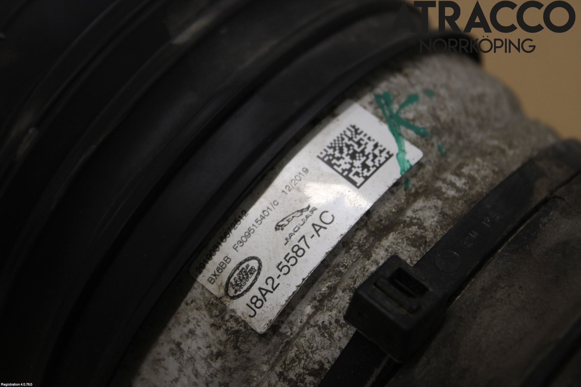 Jaguar I-PACE 18- Nivå-Luftfjädring Bälg