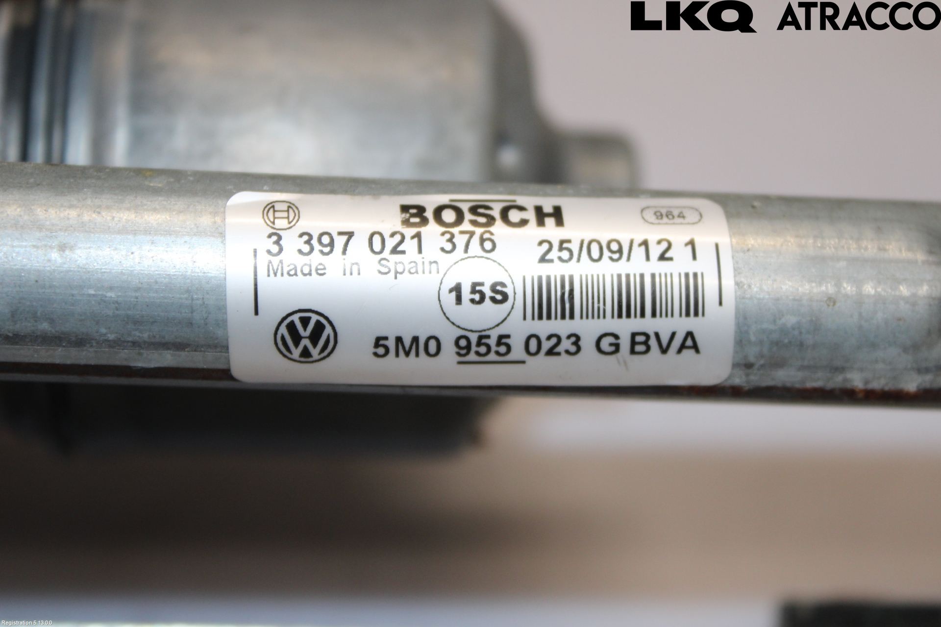 Volkswagen VW GOLF PLUS/CROSS GOLF 04-14 Torkarmekanism Vindruta