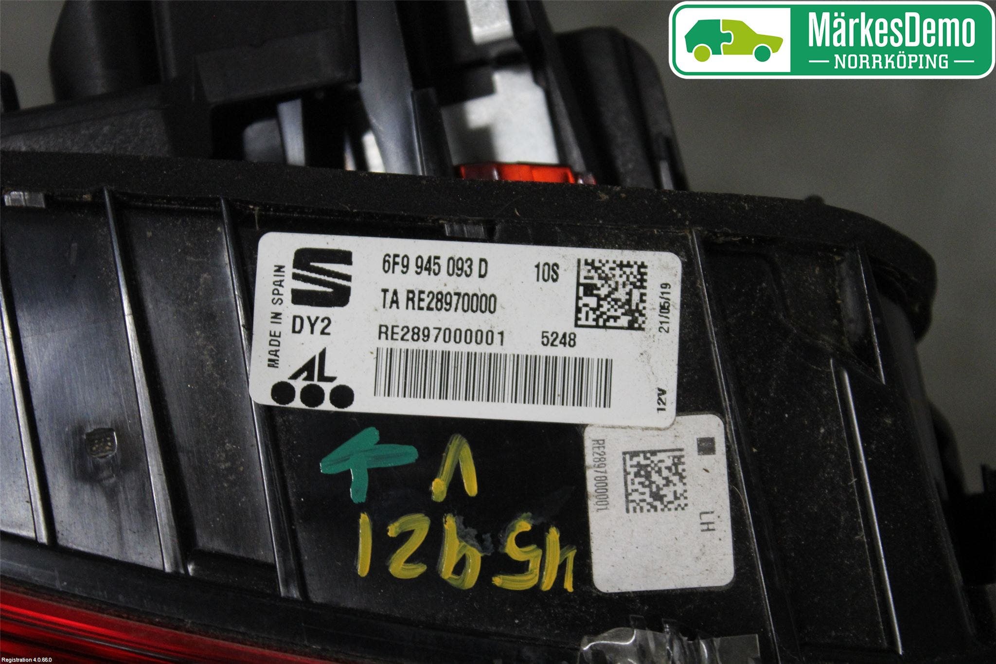 Seat ARONA Bakljus Lucka Vä