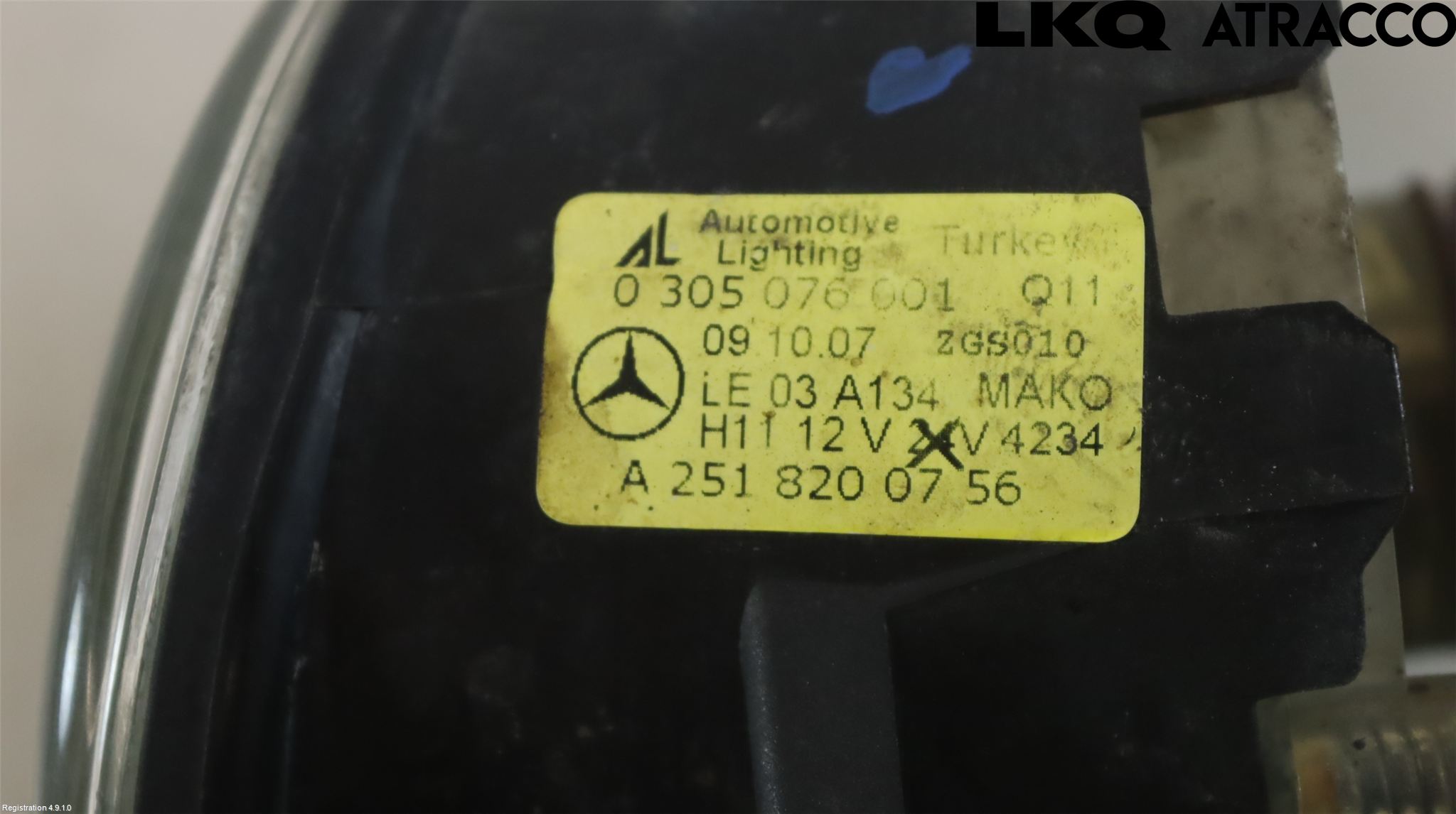 Mercedes-Benz MB C-KLASS (W204) 07-15 Dimljus-Varselljus Fram