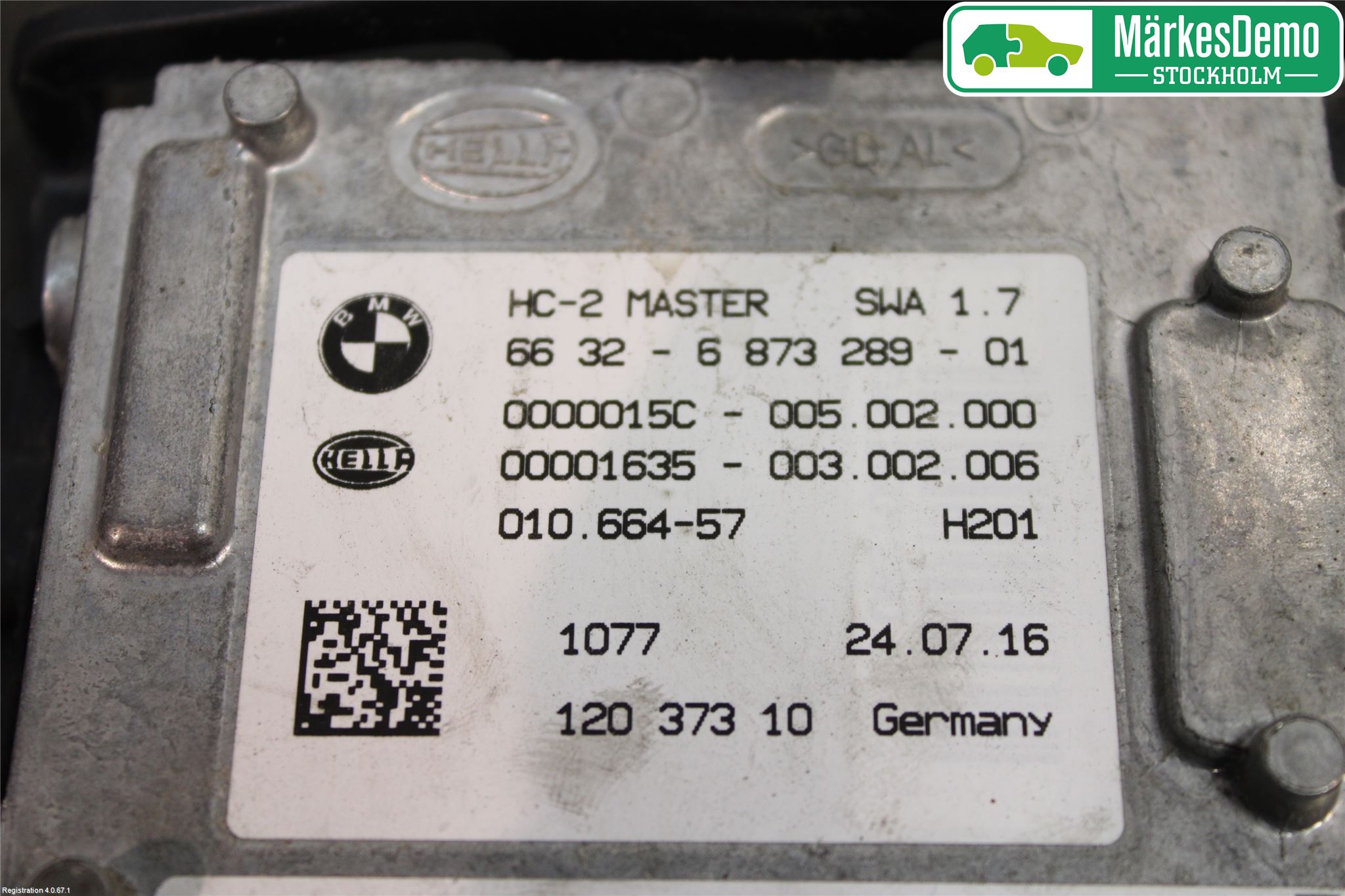 BMW X5 F15 13-18 Sensor Aktivt Kollisionsskydd