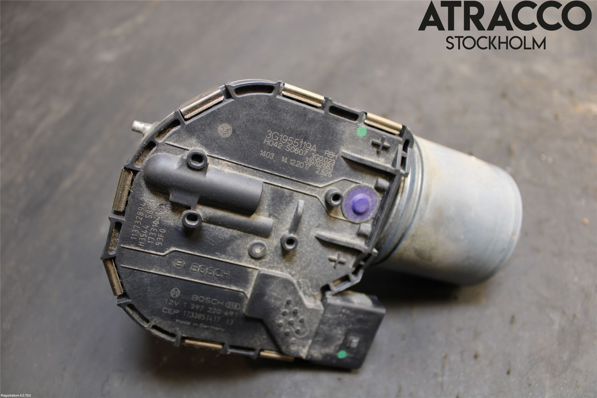 Volkswagen VW PASSAT 15-19 Torkarmotor Vindruta