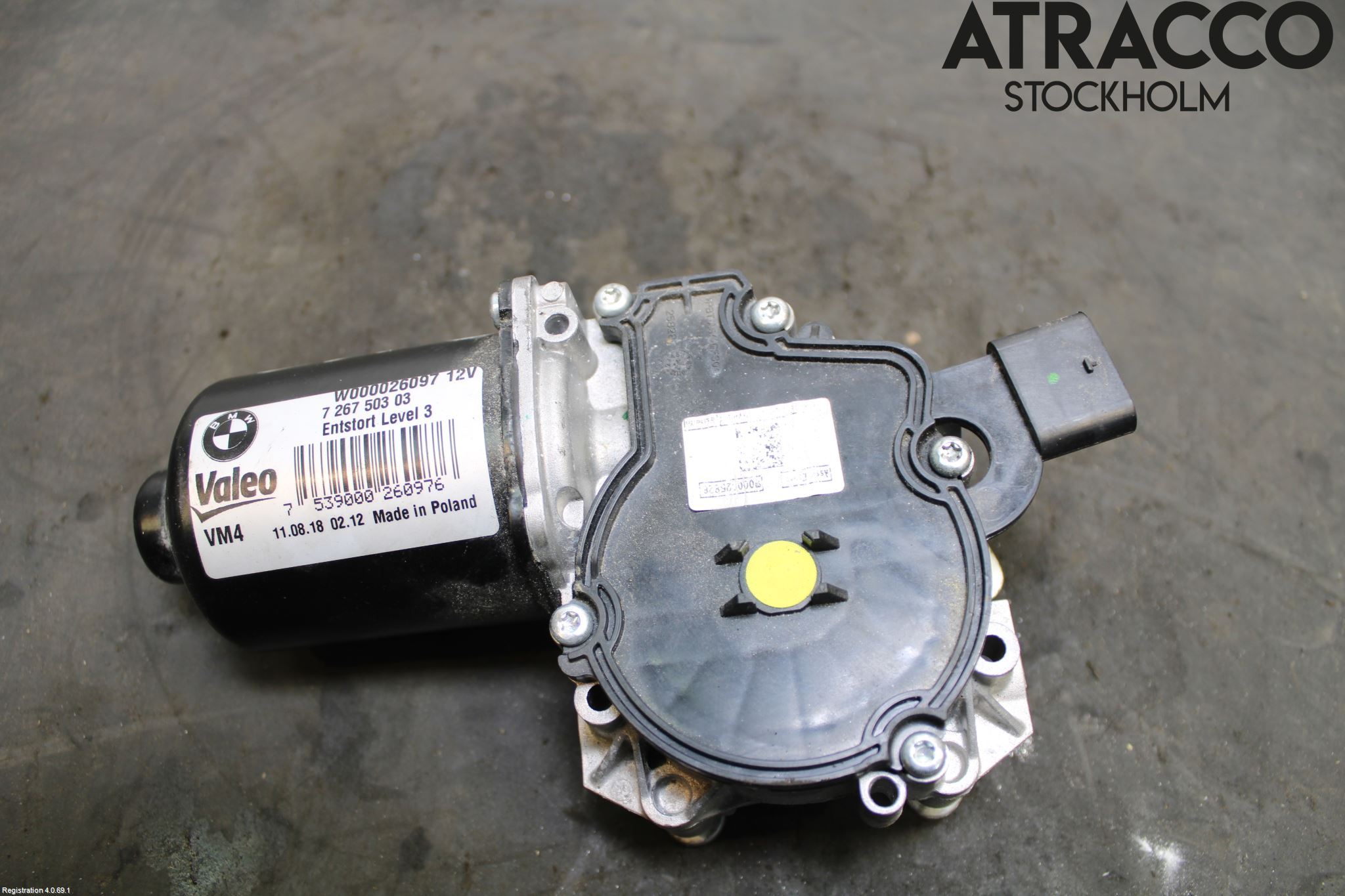 BMW 3 F30/F31/F80 12-19 Torkarmotor Vindruta