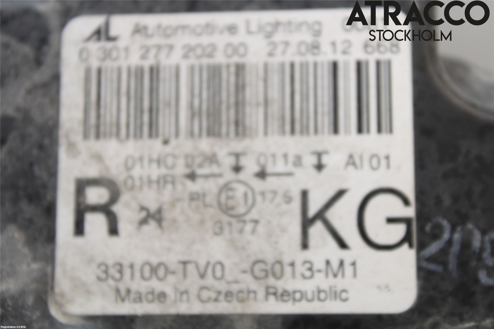 Honda CIVIC 12-16 Strålkastare Höger