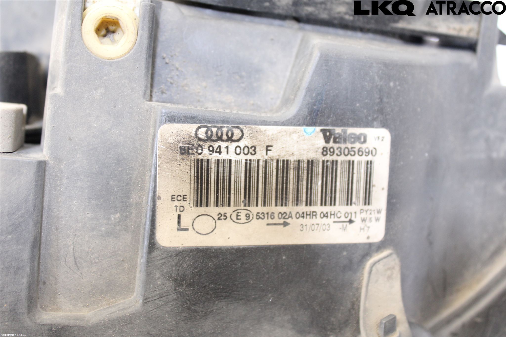 Audi A4/S4 01-05 Strålkastare Vänster