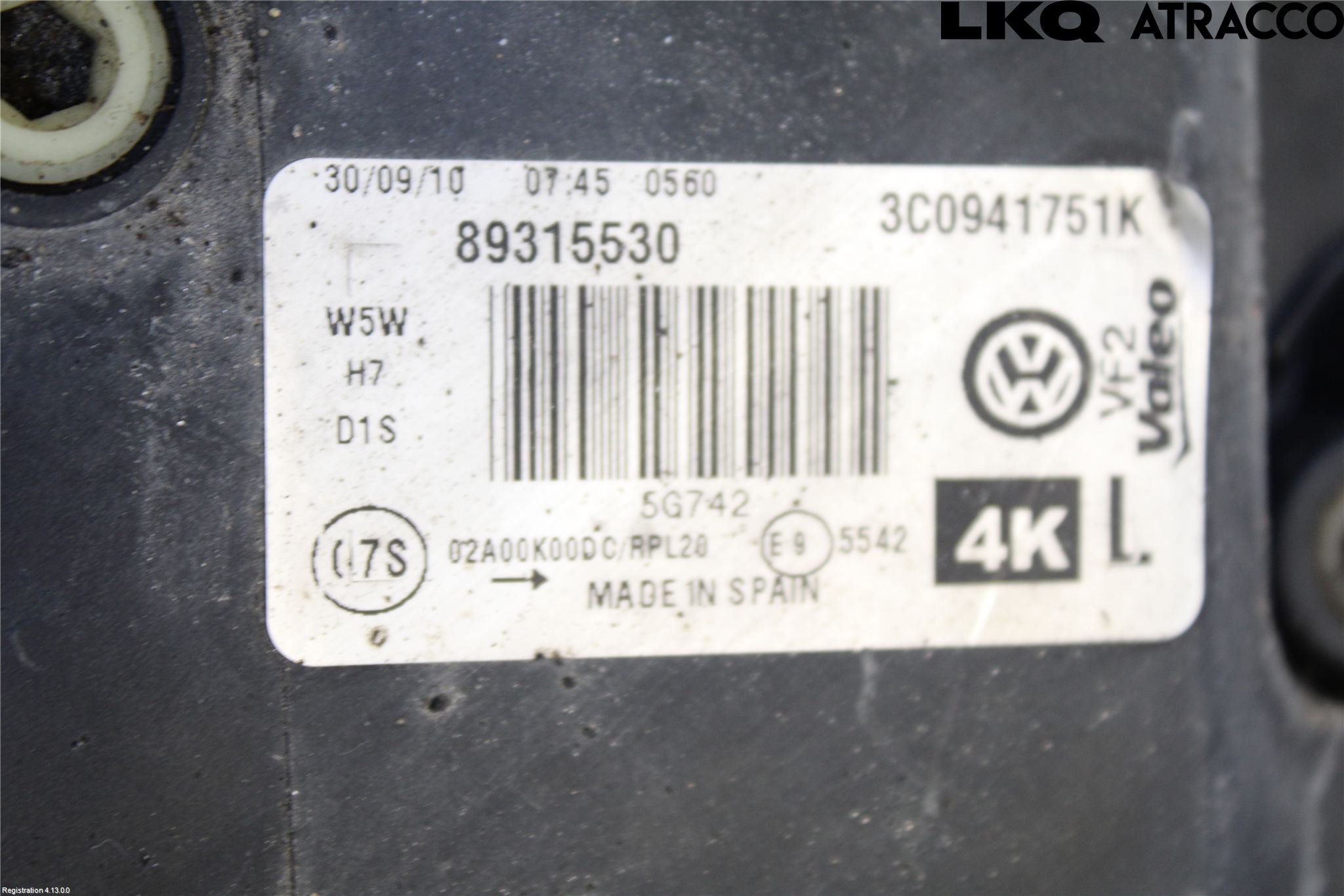 Volkswagen VW PASSAT 05-11 Strålkastare Vänster