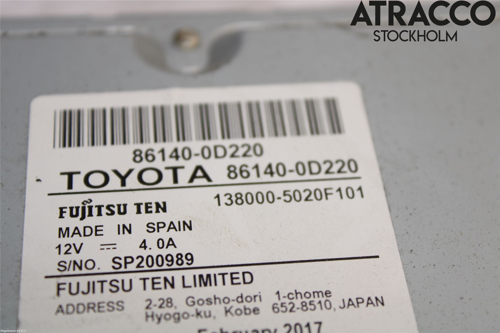 Toyota YARIS XP130 15-20 Cd Radio - Multimediapanel