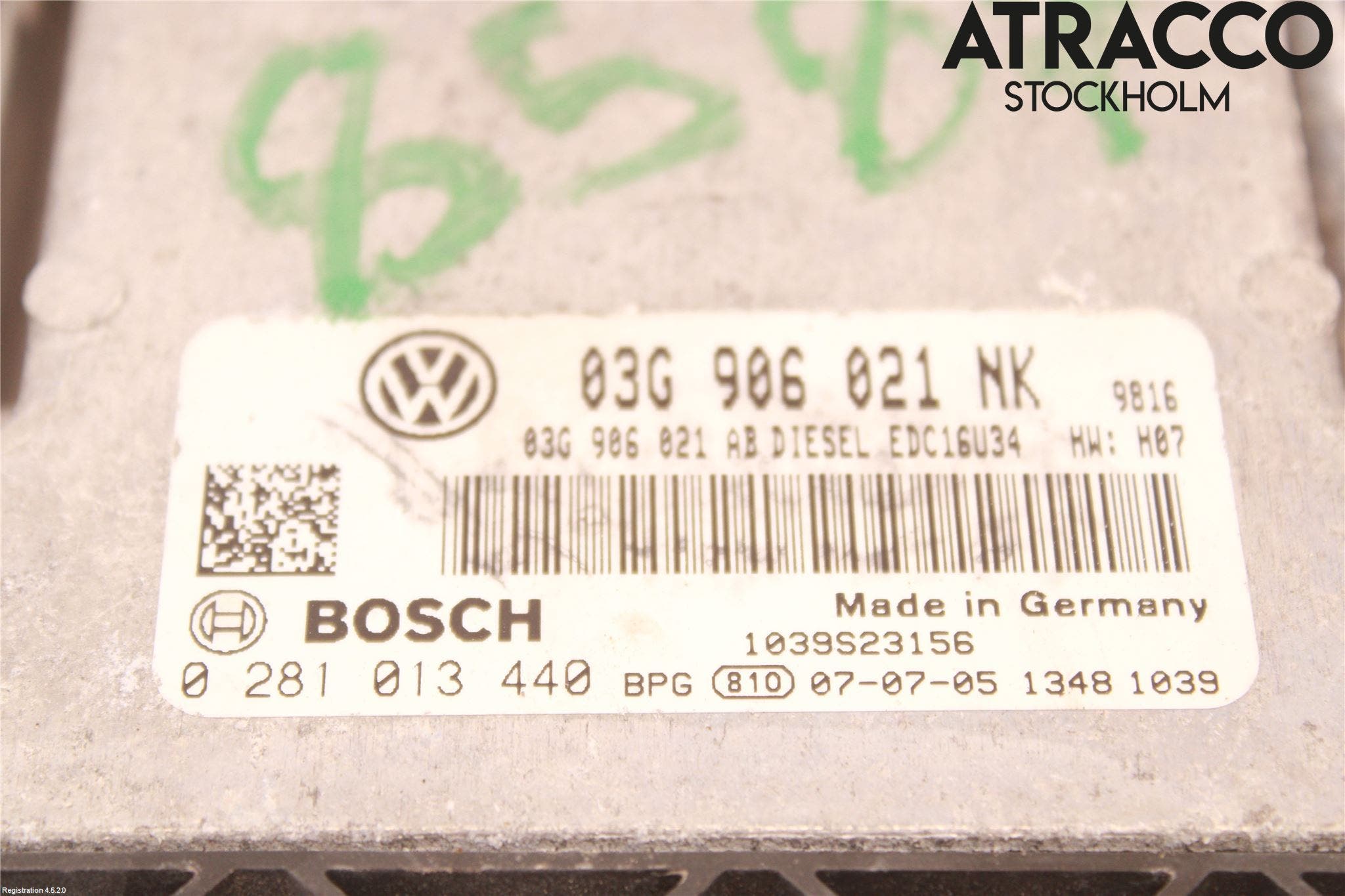 Volkswagen VW PASSAT 05-11 Styrenhet Inspump Diesel