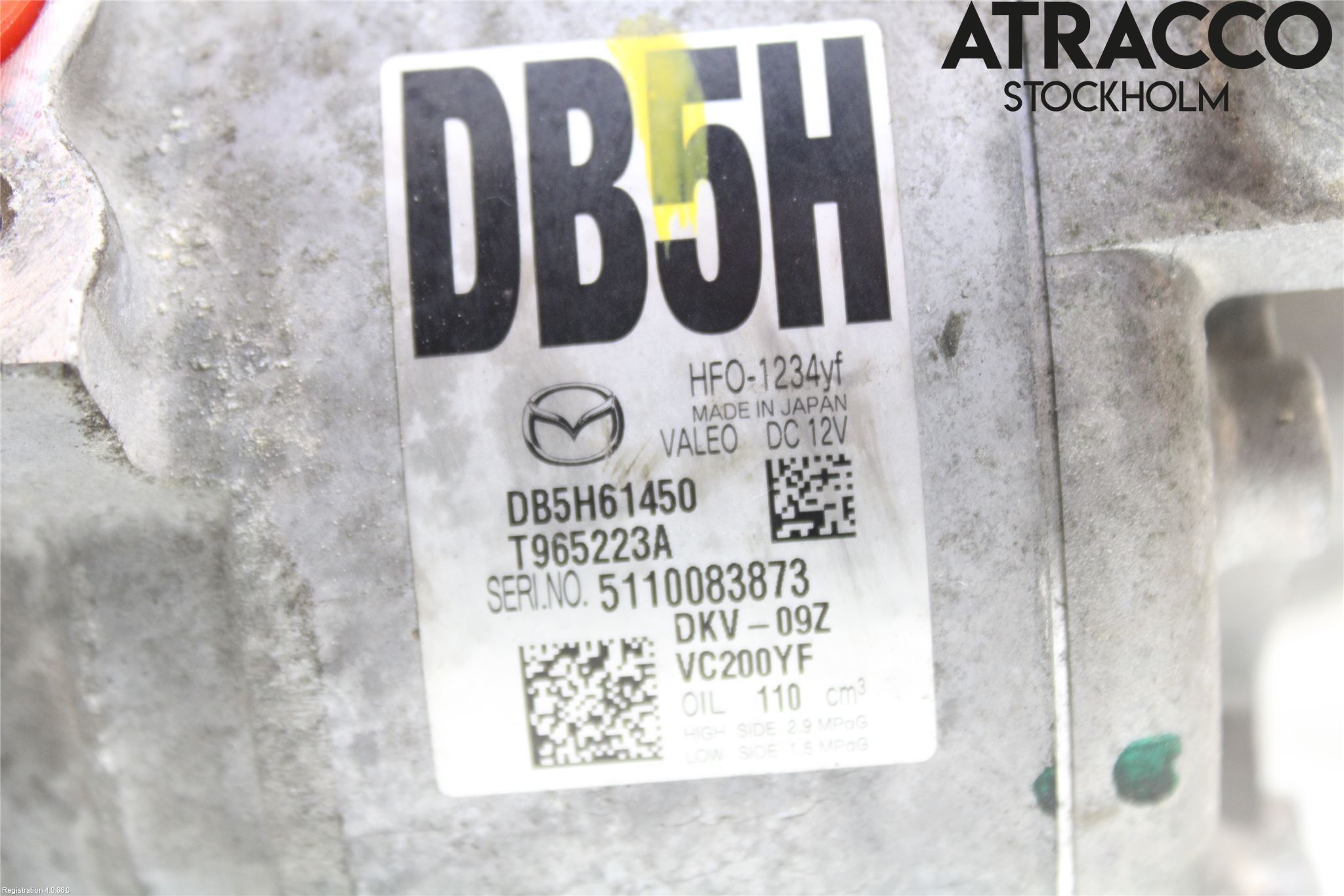 Mazda 2 (DJ) 15-22 Ac Kompressor