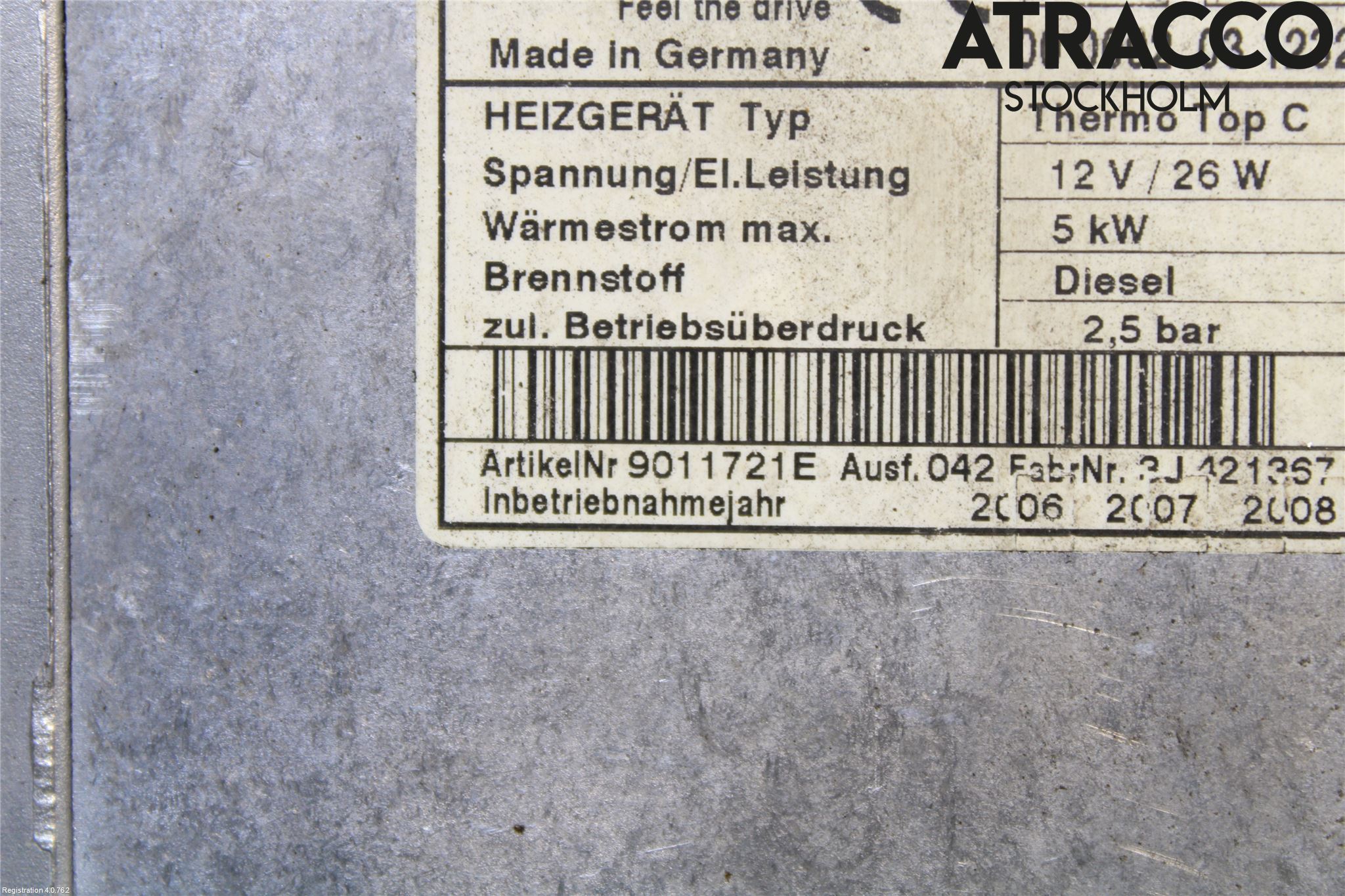 Kia CARNIVAL Dieselvärmare