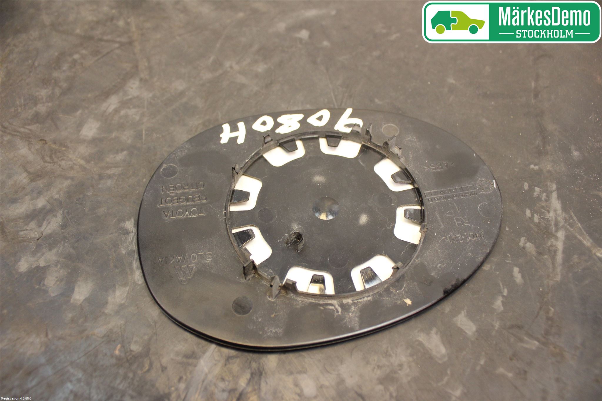 Peugeot 107 Spegelglas Hö