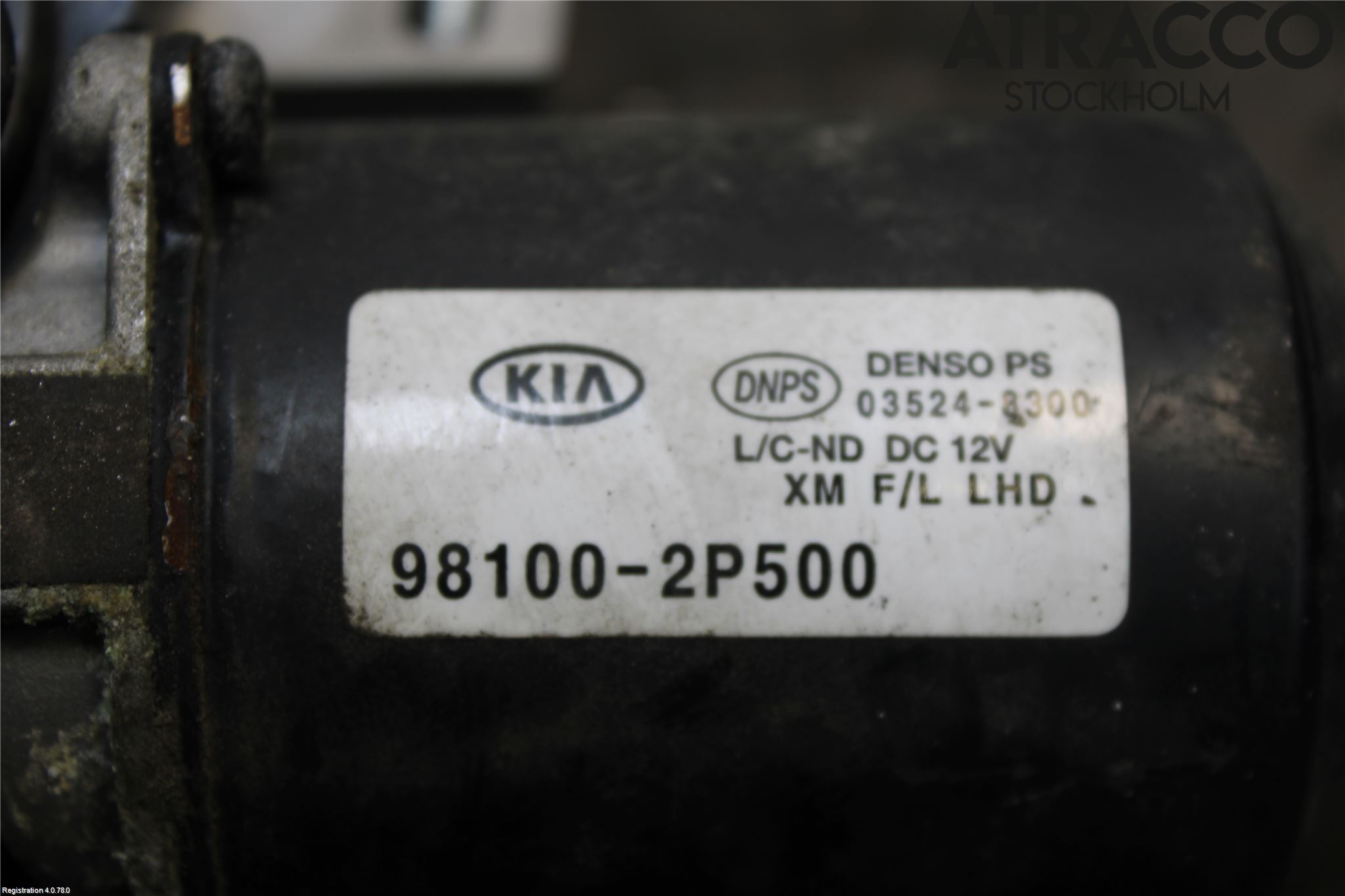 Kia SORENTO 10-14 Torkarmotor Vindruta