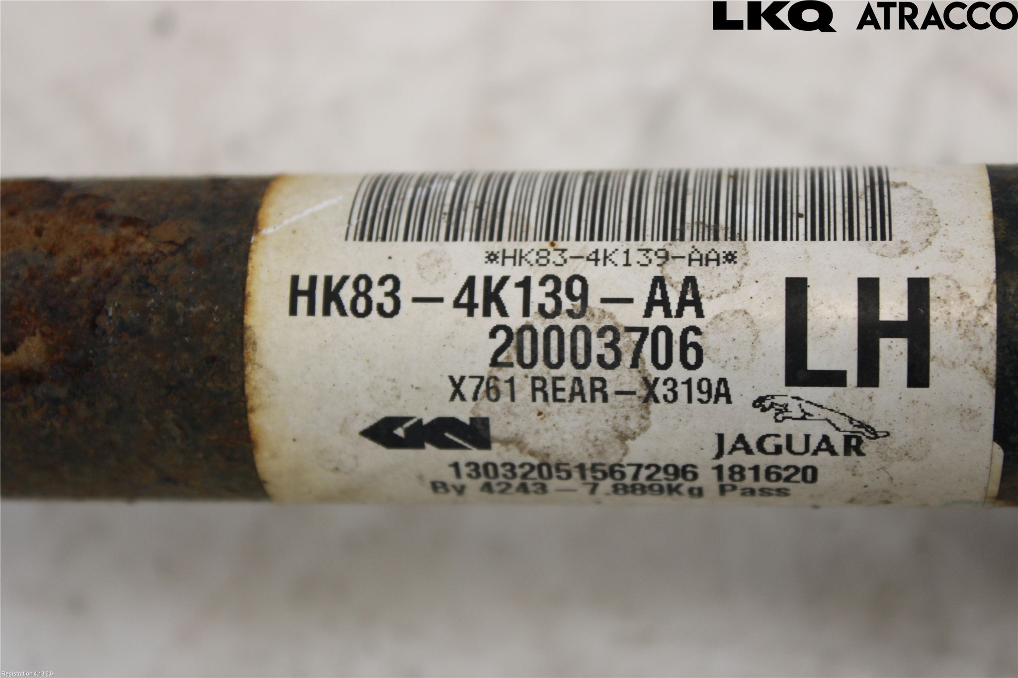 Landrover RANGE ROVER VELAR (L560) 17- Drivaxel Bak Vänster