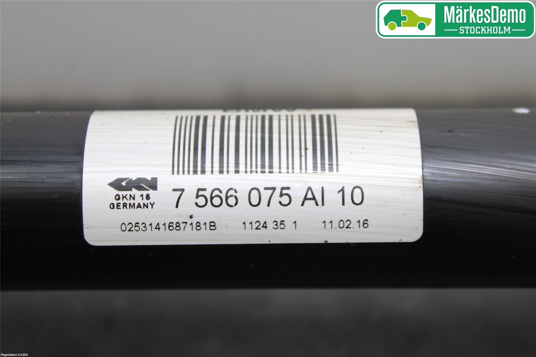BMW 5 GT F07 09-17 Drivaxel Bak Vänster