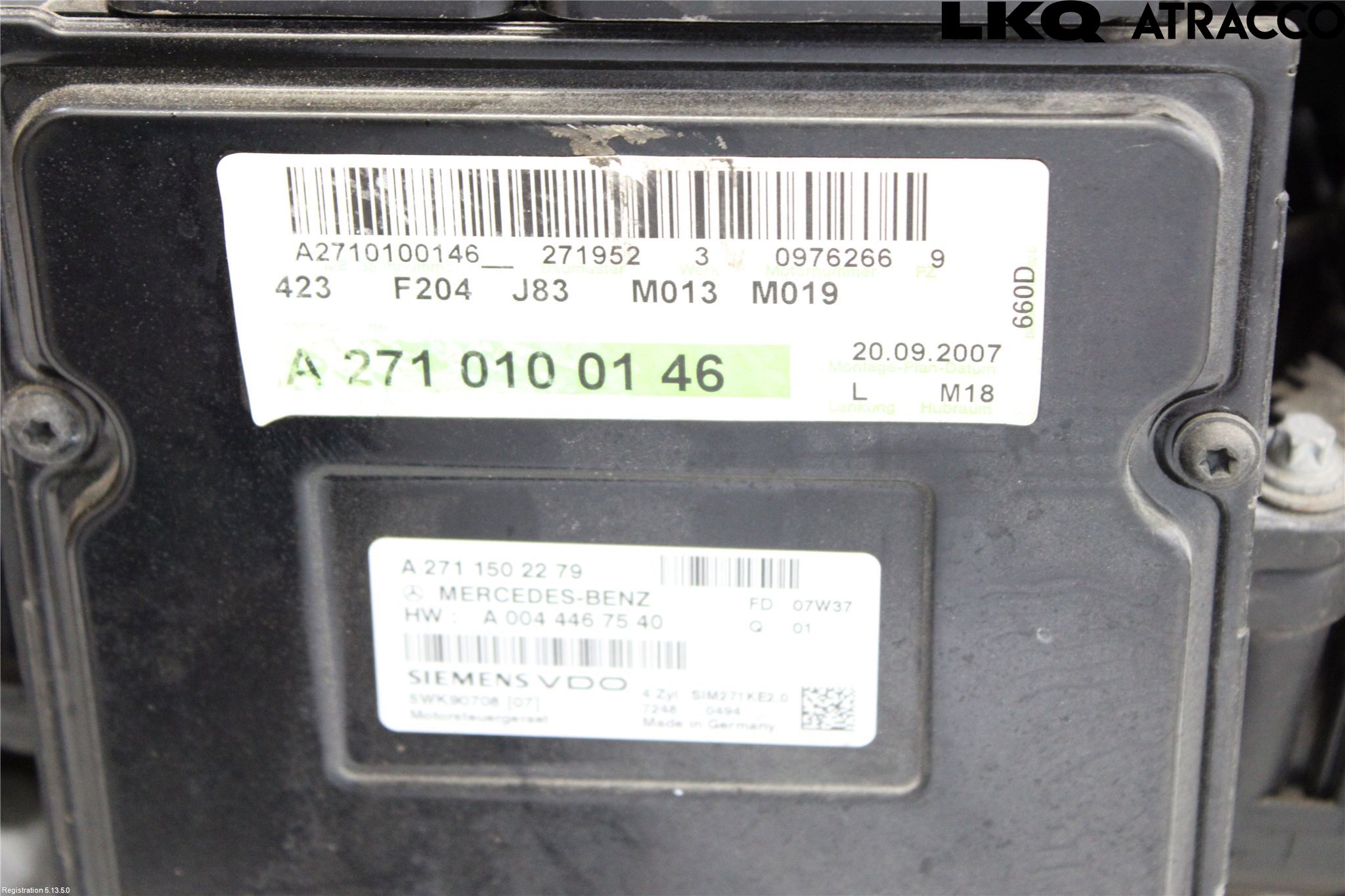 Mercedes-Benz MB C-KLASS (W204) 07-15 Motor Bensin