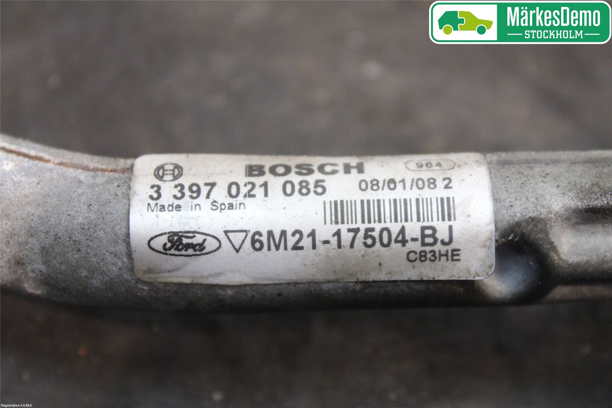Ford S-MAX 06-15 Torkarmekanism Vindruta
