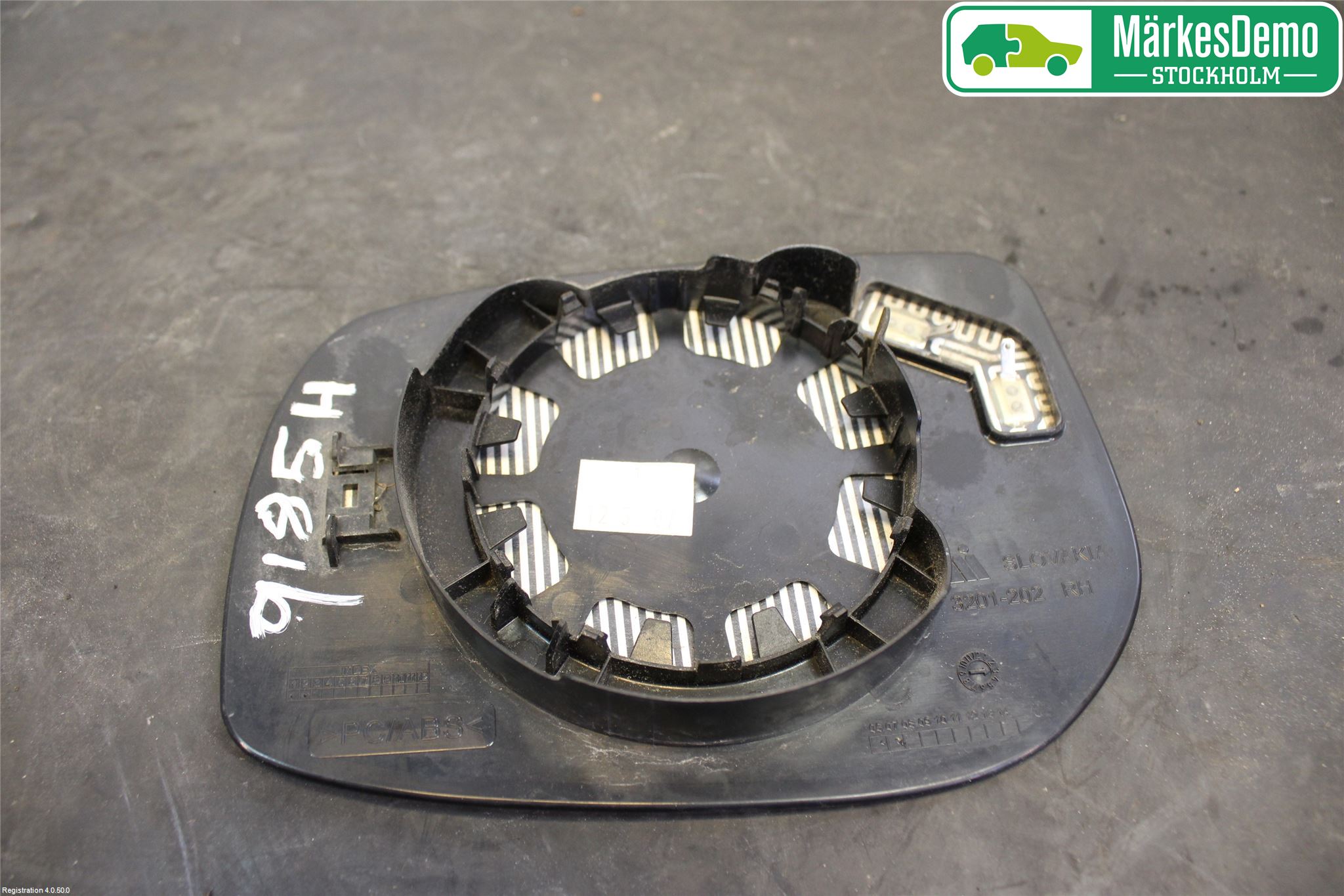 Toyota AURIS 07-09 Spegelglas Hö