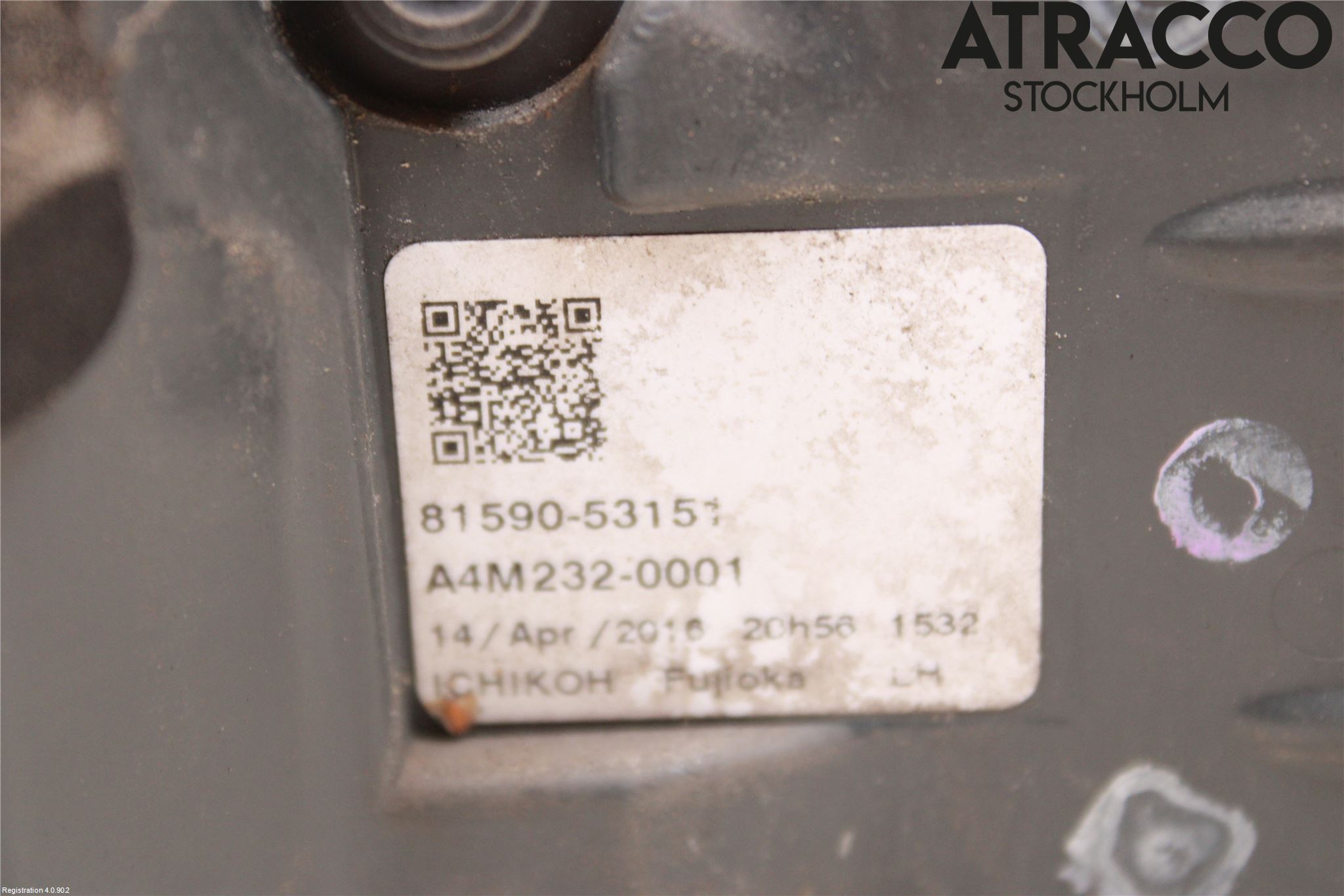 Lexus IS 250/350 14-20 Bakljus Lucka Vä