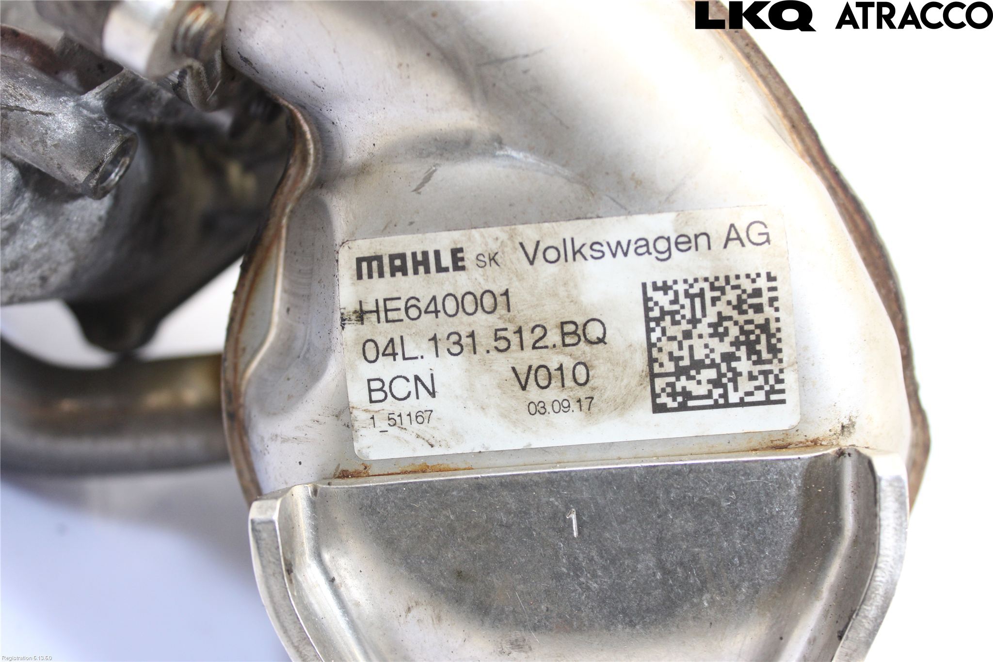 Volkswagen VW GOLF / E-GOLF VII 13-20 Avgaskylare