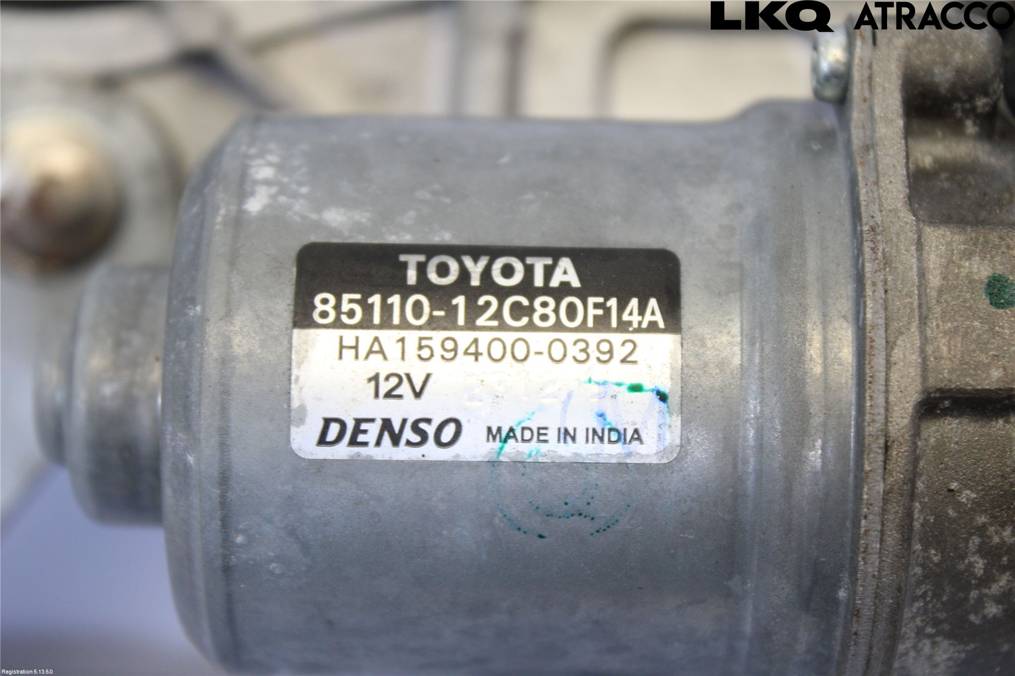 Toyota COROLLA 19- Torkarmekanism Vindruta