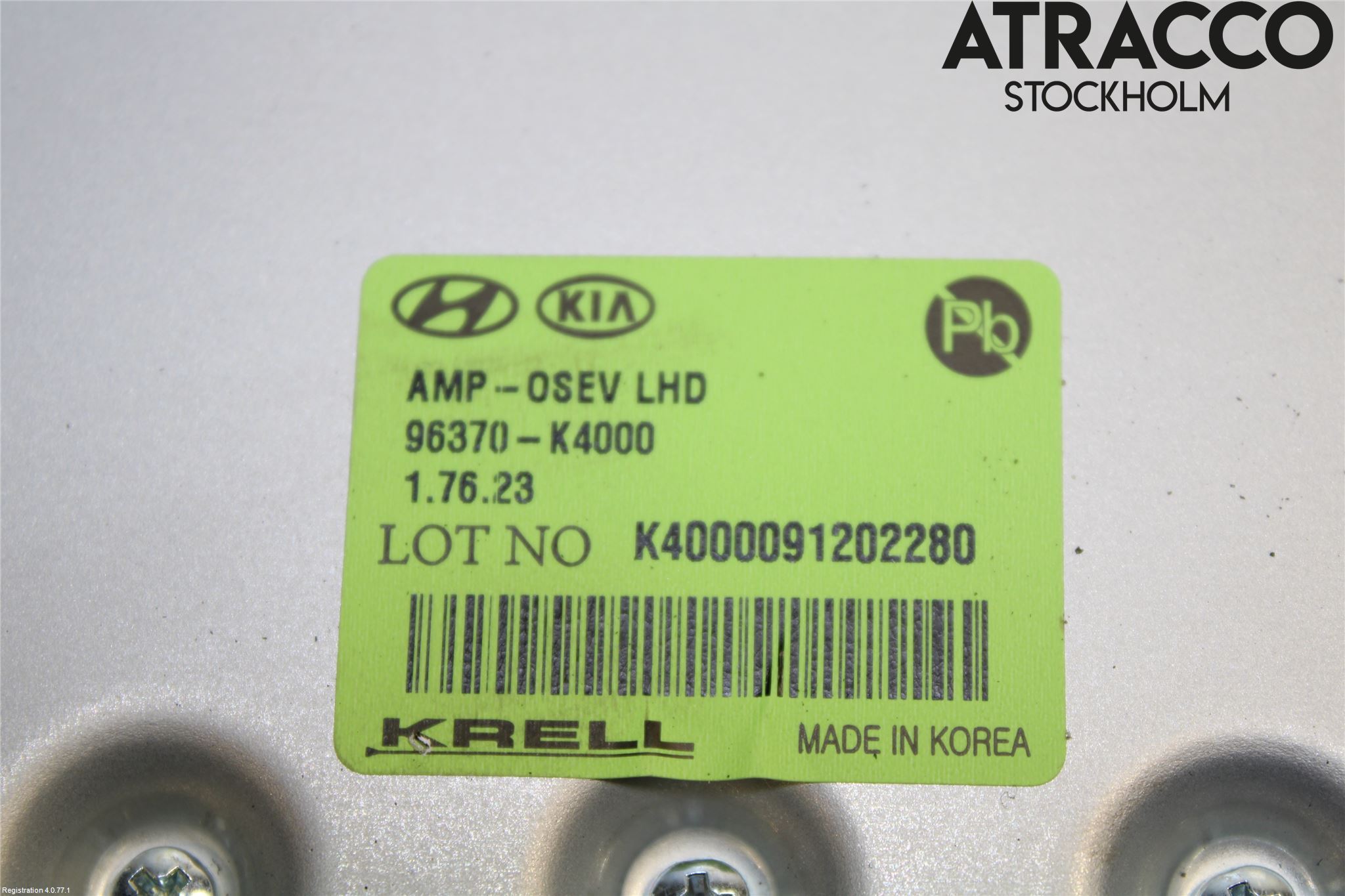 Hyundai KONA/ELECTRIC OS 18-23 Radio-Stereo Förstärkare