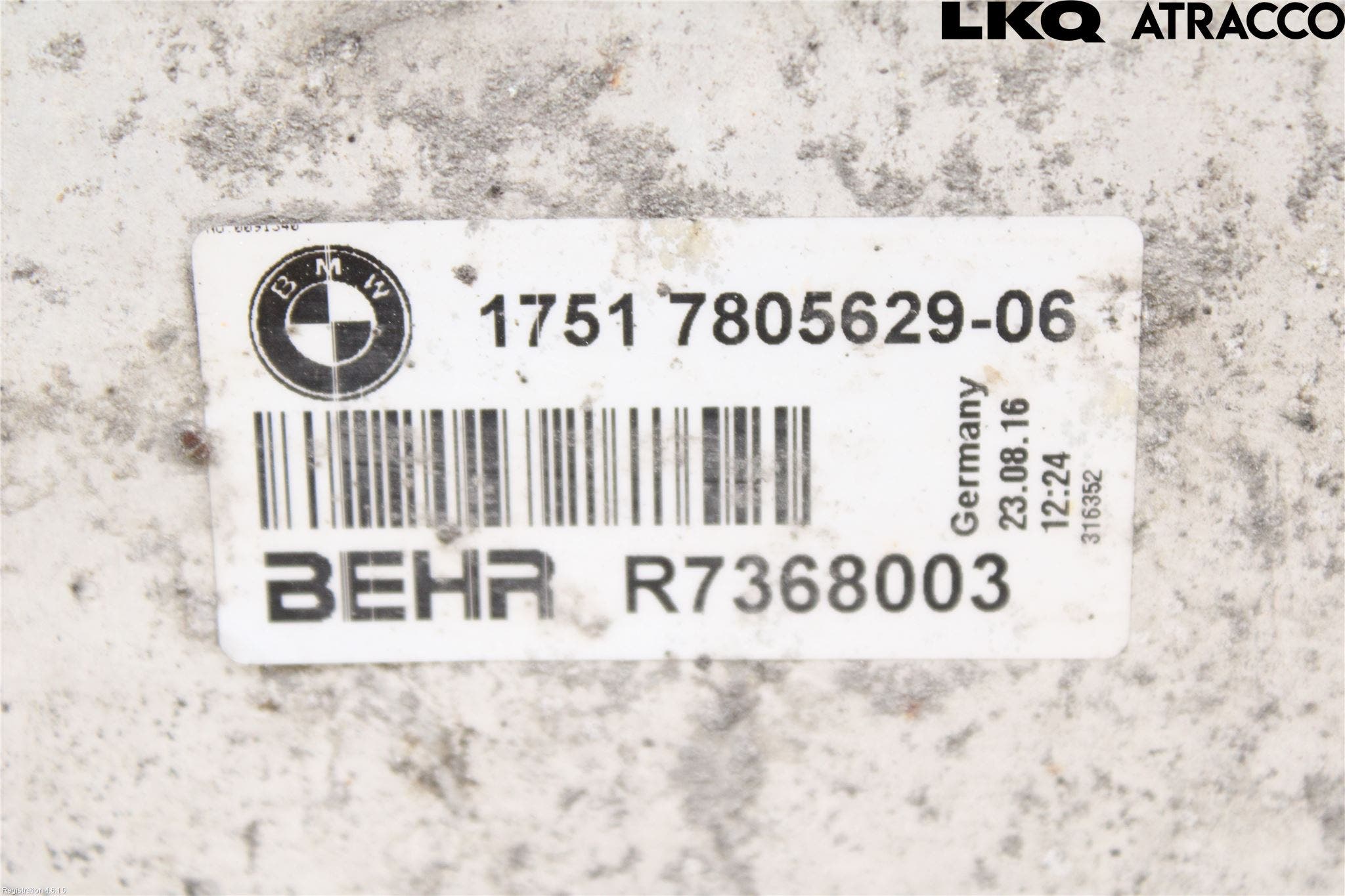 BMW 5 F10/F11/F18 09-17 Laddluft-Intercooler Kyl