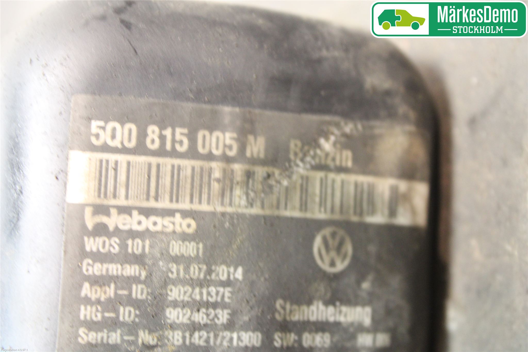 Volkswagen VW GOLF / E-GOLF VII 13-20 Bensinvärmare