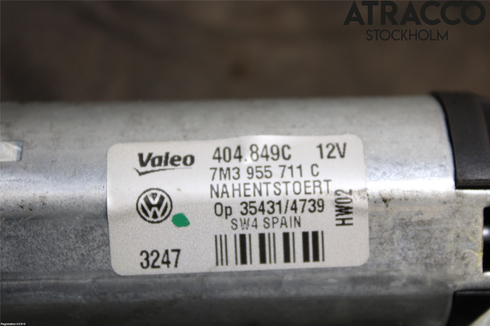 Volkswagen VW SHARAN      01-10 Torkarmotor Baklucka