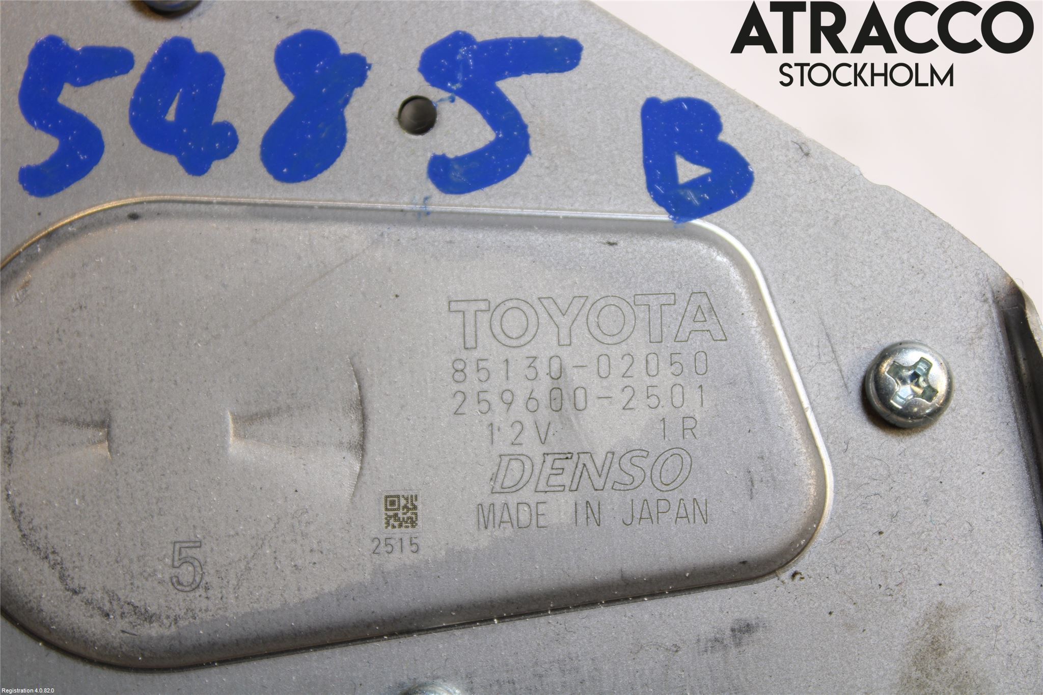 Toyota AURIS 13-19 Torkarmotor Baklucka