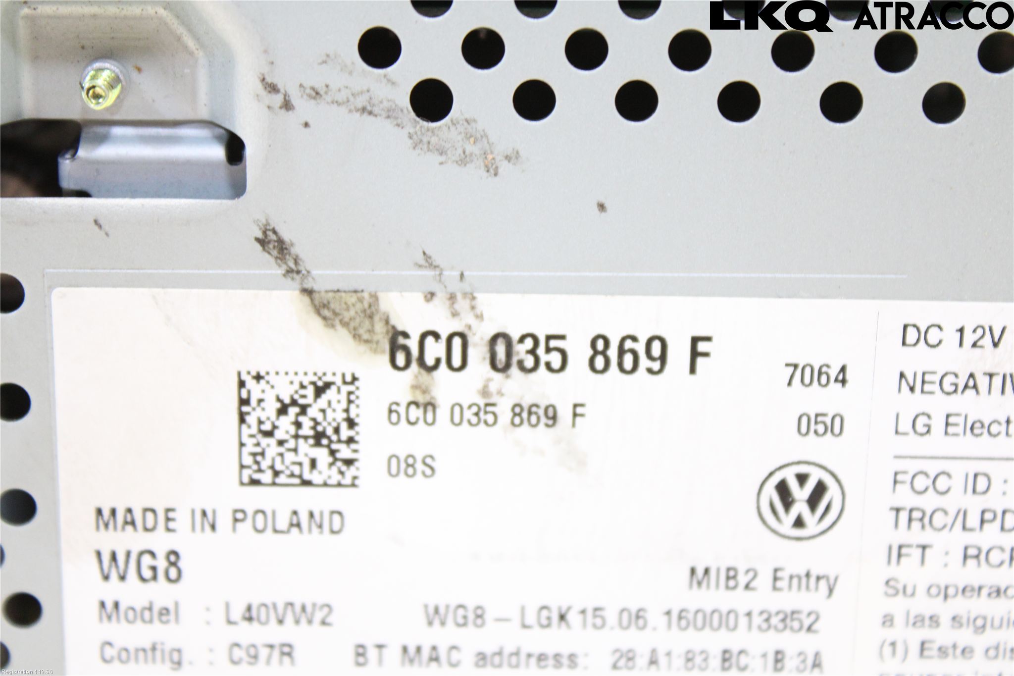 Volkswagen VW POLO 10-17 Cd Radio - Multimediapanel