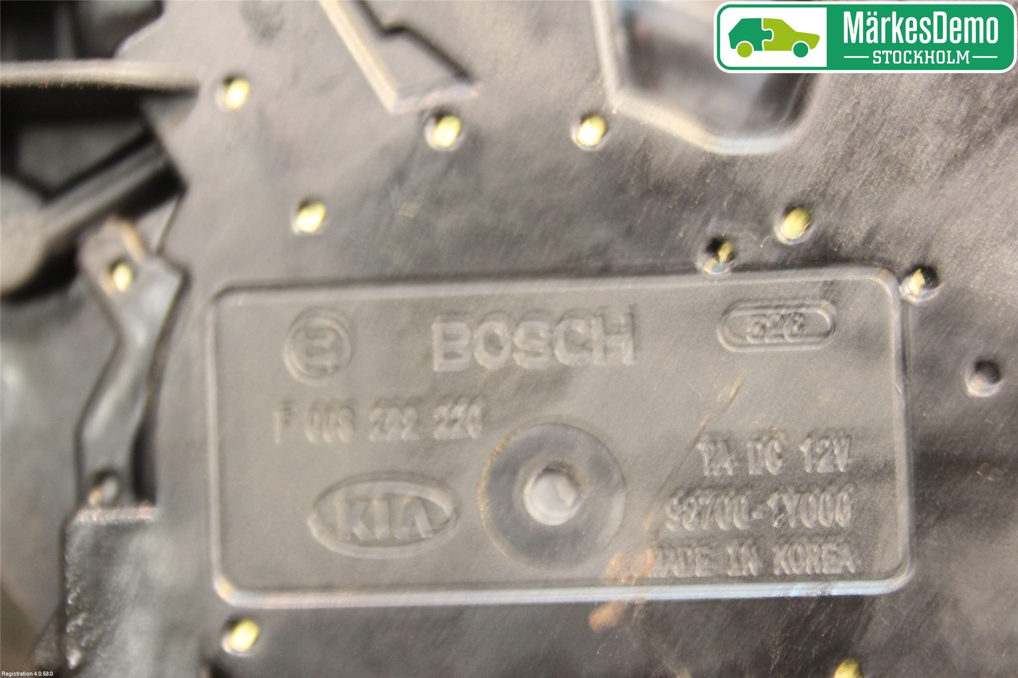 Kia PICANTO 12-17 Torkarmotor Baklucka