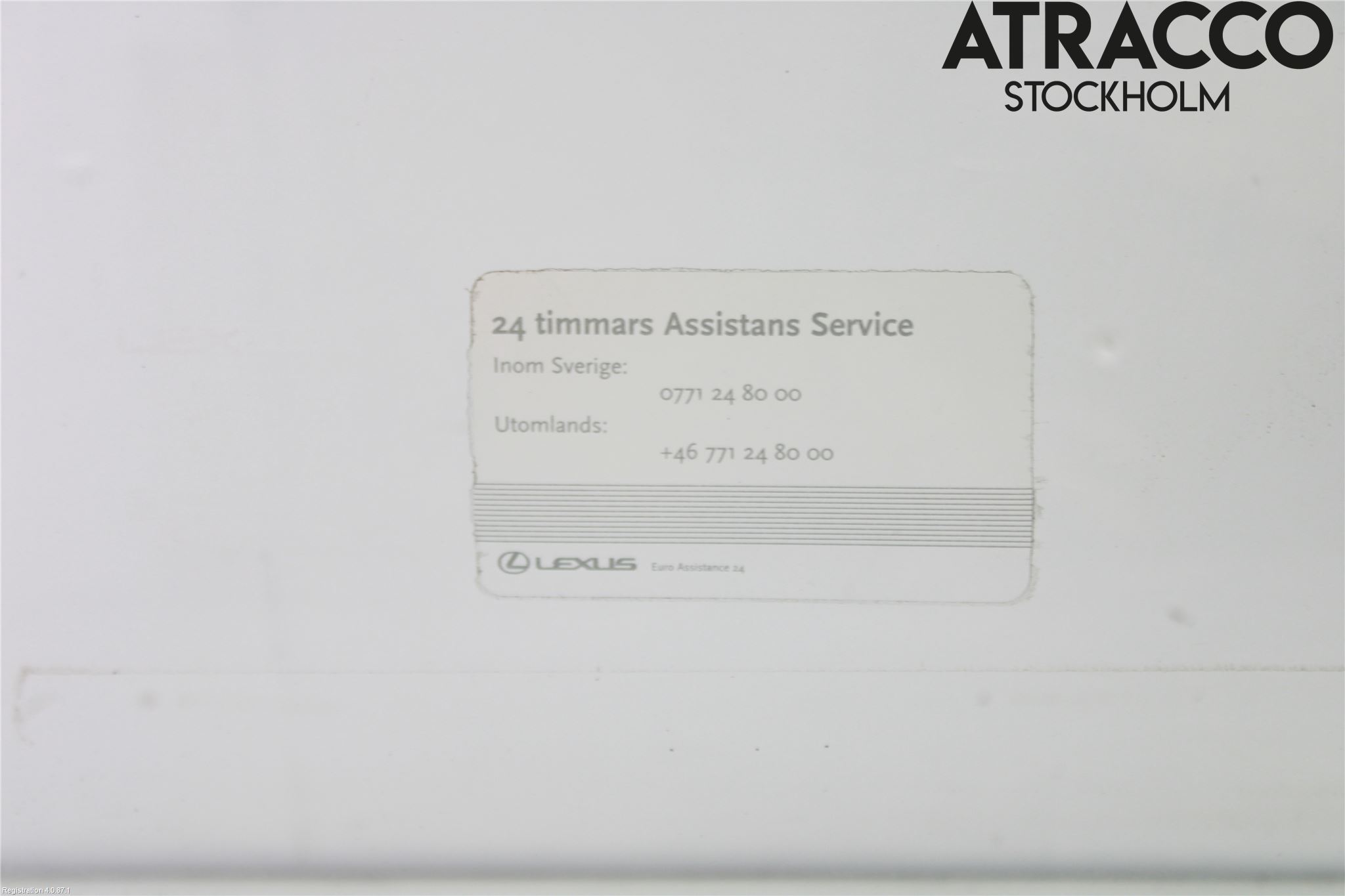 Lexus IS 250/350 14-20 Dörruta Bak Vänster