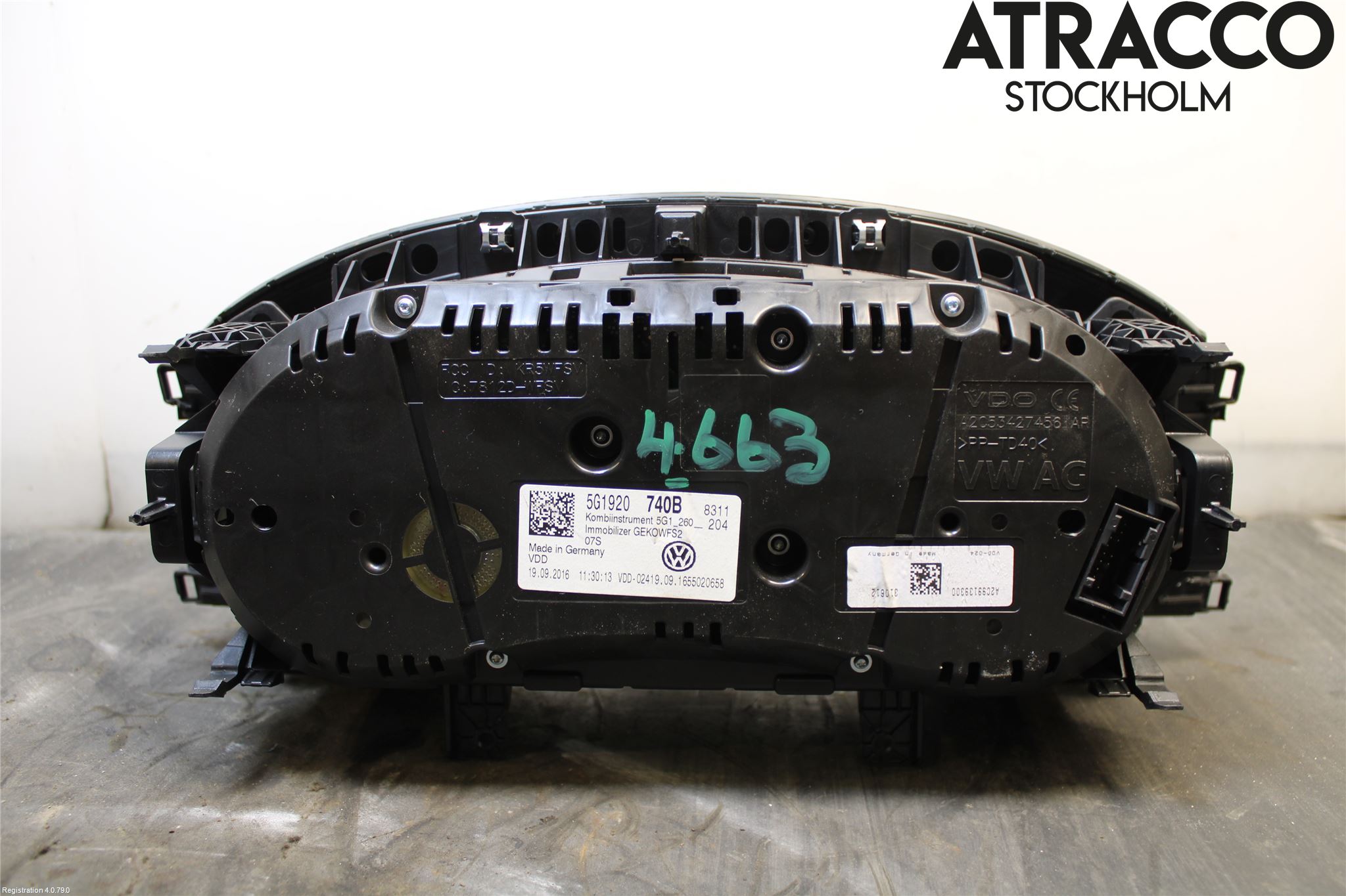 Volkswagen VW GOLF / E-GOLF VII 13-20 Instrument Komb