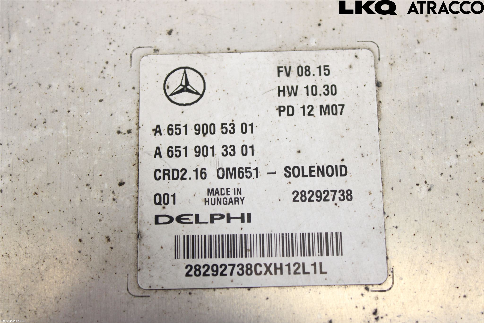 Mercedes-Benz MB E-KLASS (W212) 09-16 Styrenhet Inspump Diesel