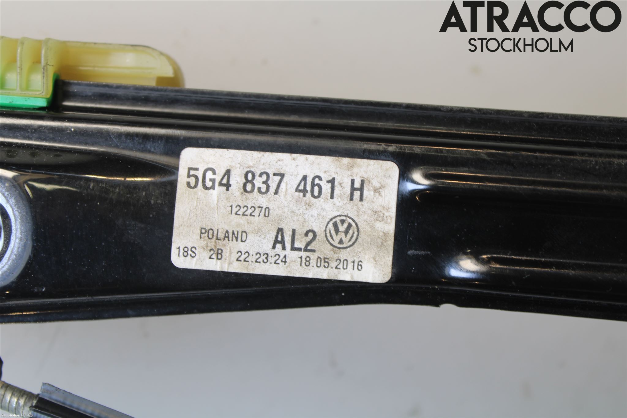 Volkswagen VW GOLF / E-GOLF VII 13-20 Fönsterhissmekanism
