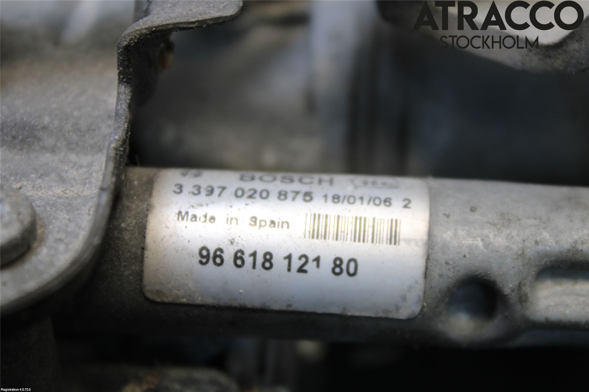 Peugeot 407 Torkarmotor Vindruta