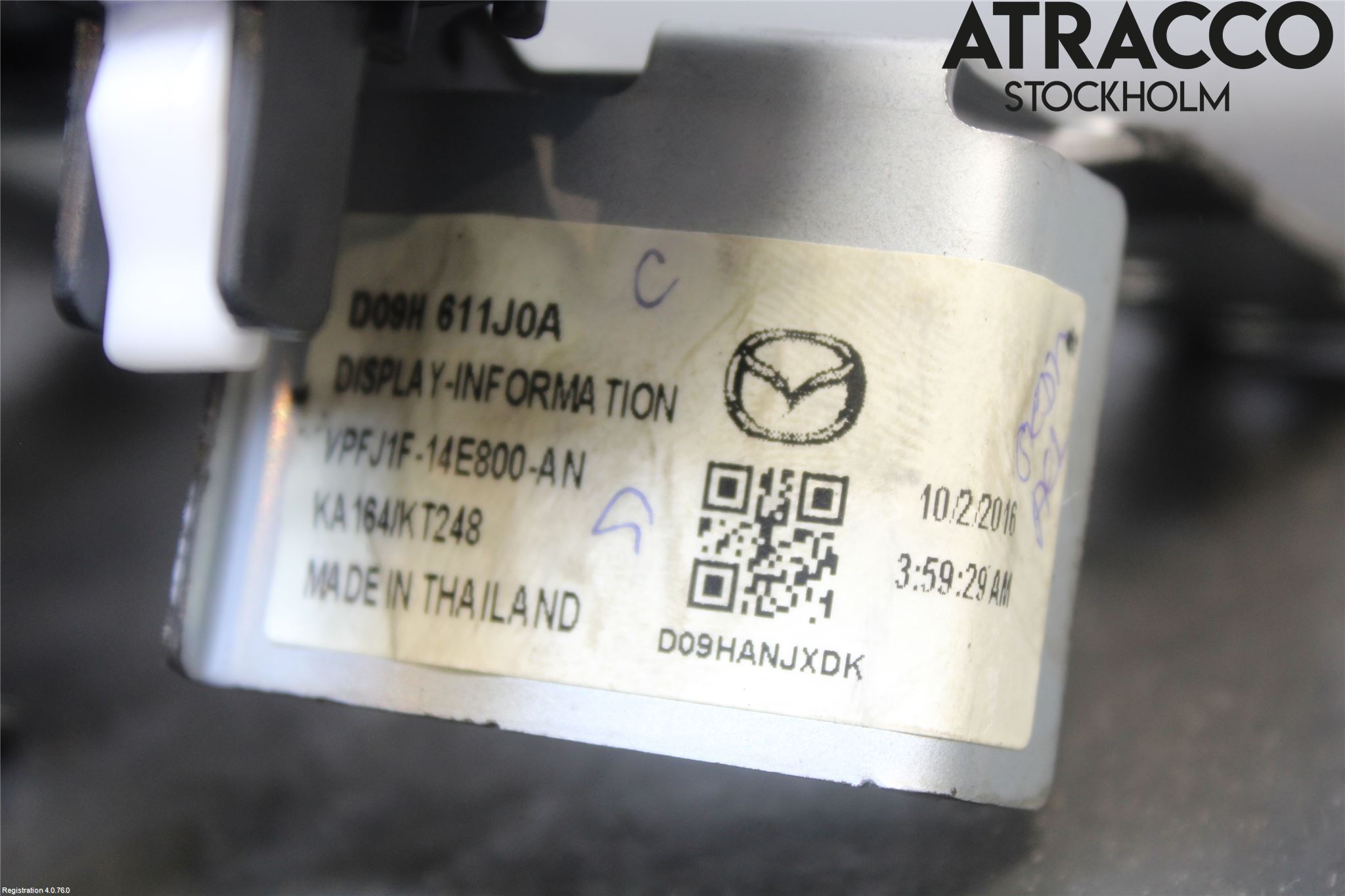 Mazda CX-3 Multifunktionsdisplay