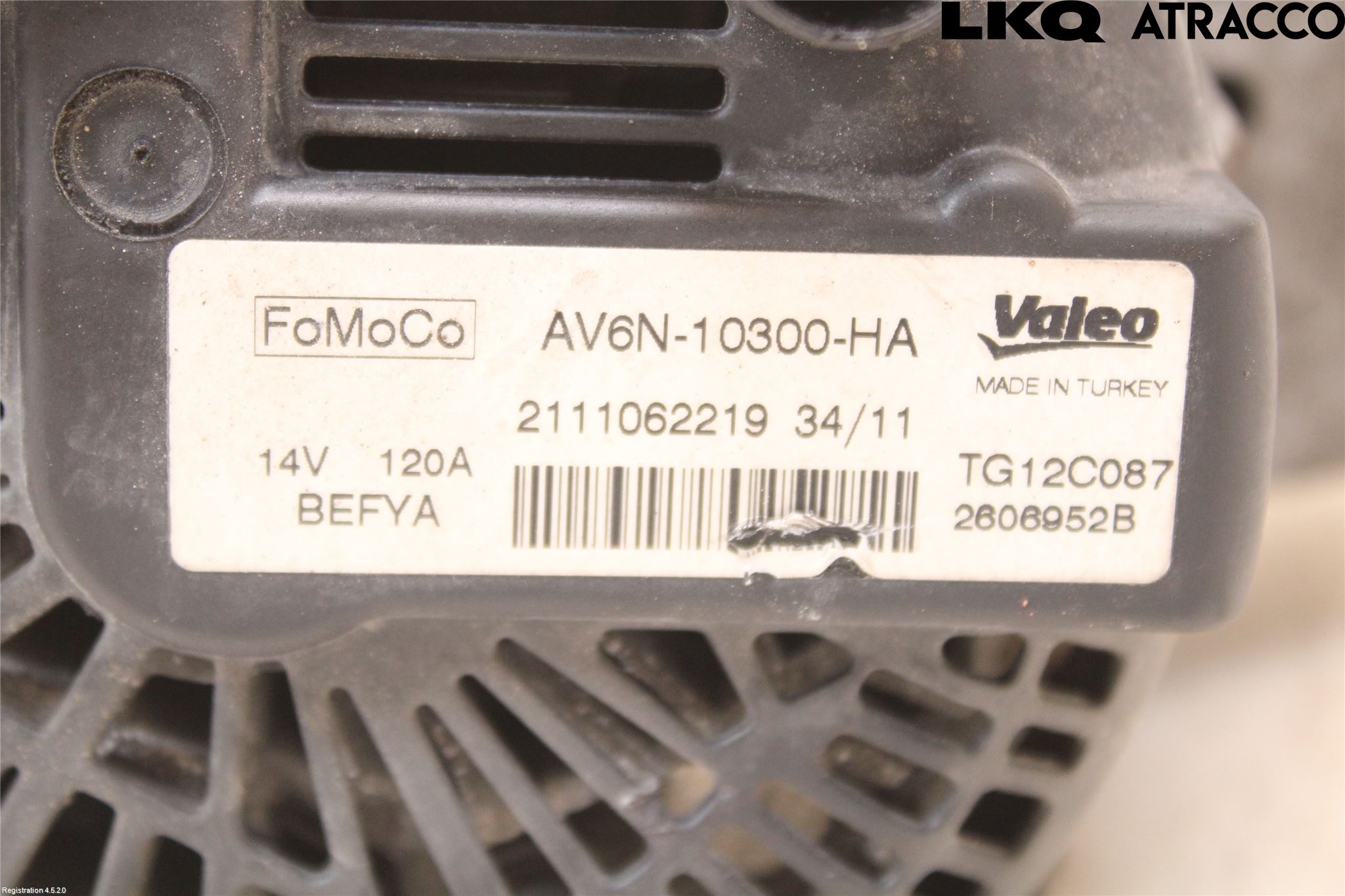 Ford FIESTA 09-12 Generator
