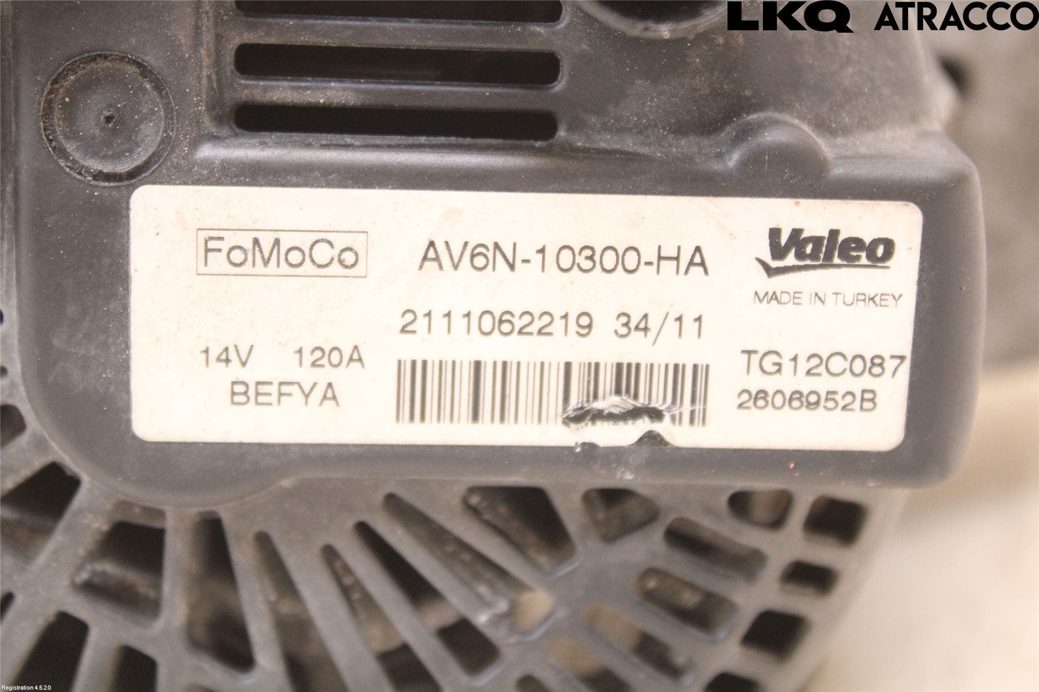 Ford FIESTA 09-12 Generator