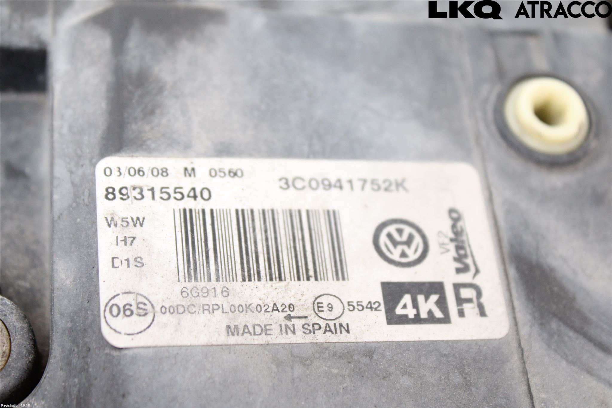 Volkswagen VW PASSAT 05-11 Strålkastare Vänster
