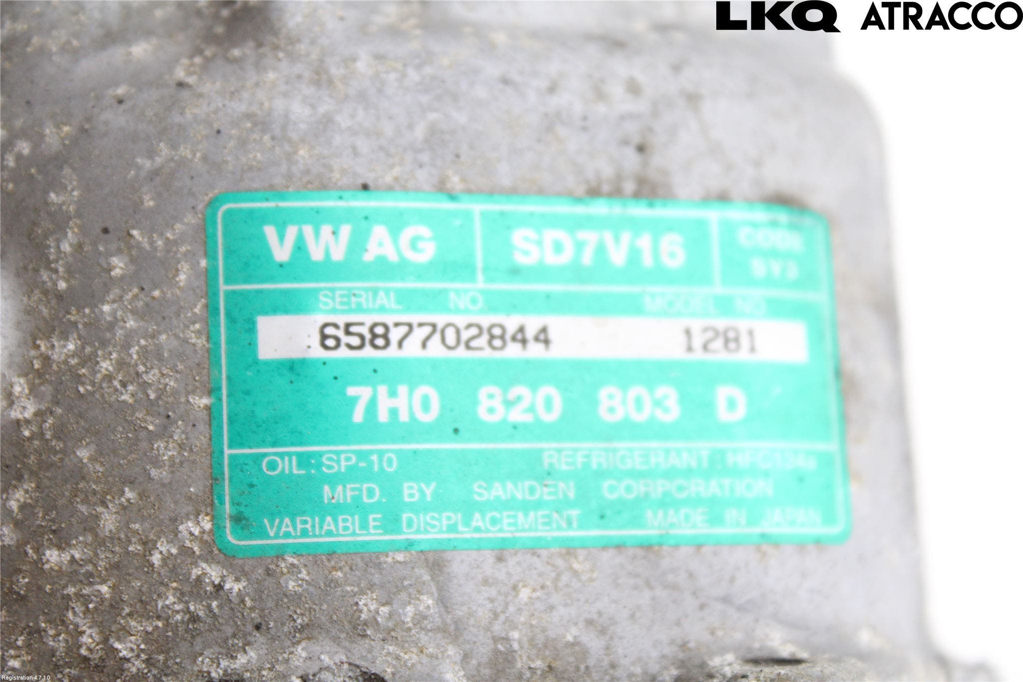 Volkswagen VW CADDY 04-10 Ac Kompressor